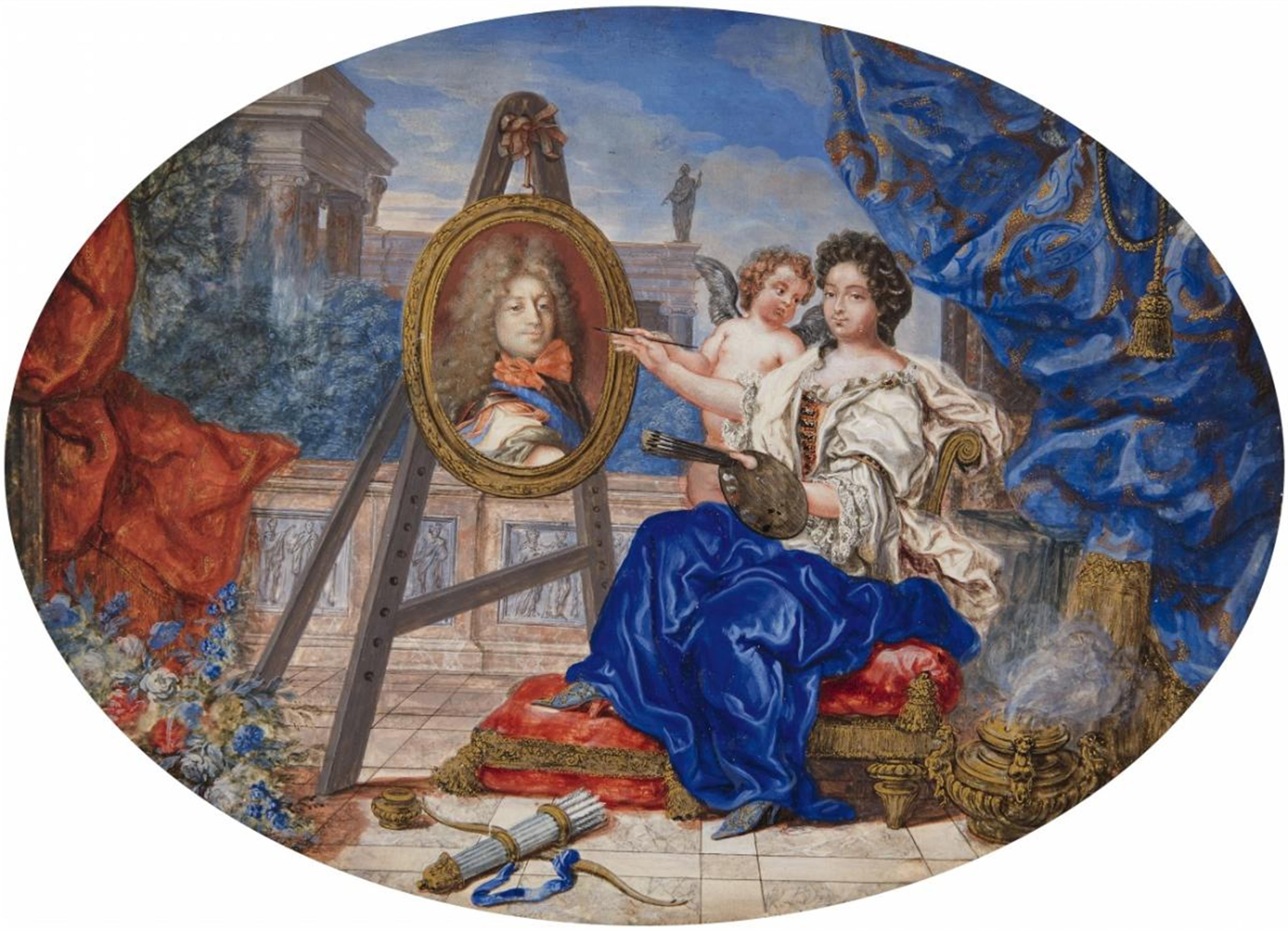 Joseph Werner - Allegory of the Marriage of the Grand Dauphin Louis of France and Princess Maria Anna of Bavaria - image-1