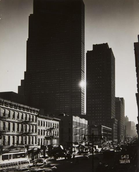 Andreas Feininger - Sixth Avenue and Rockefeller Center, New York