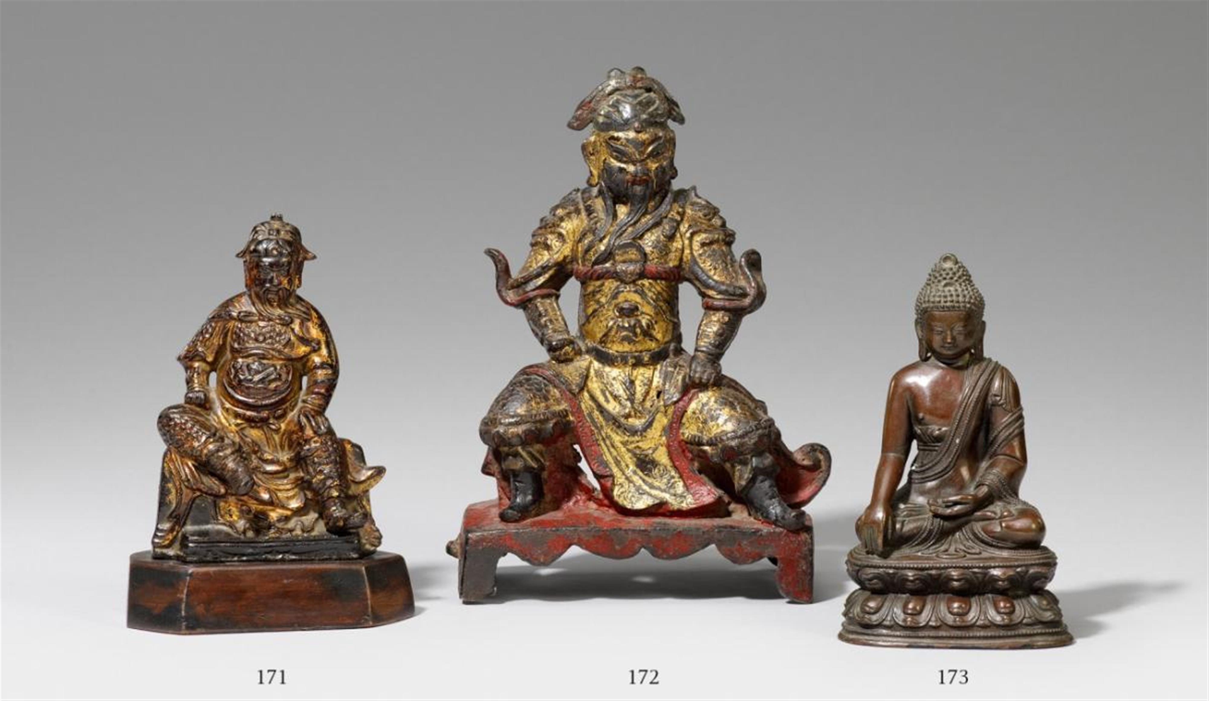 A bronze figure of Buddha Shakyamuni. Qing dynasty - image-1