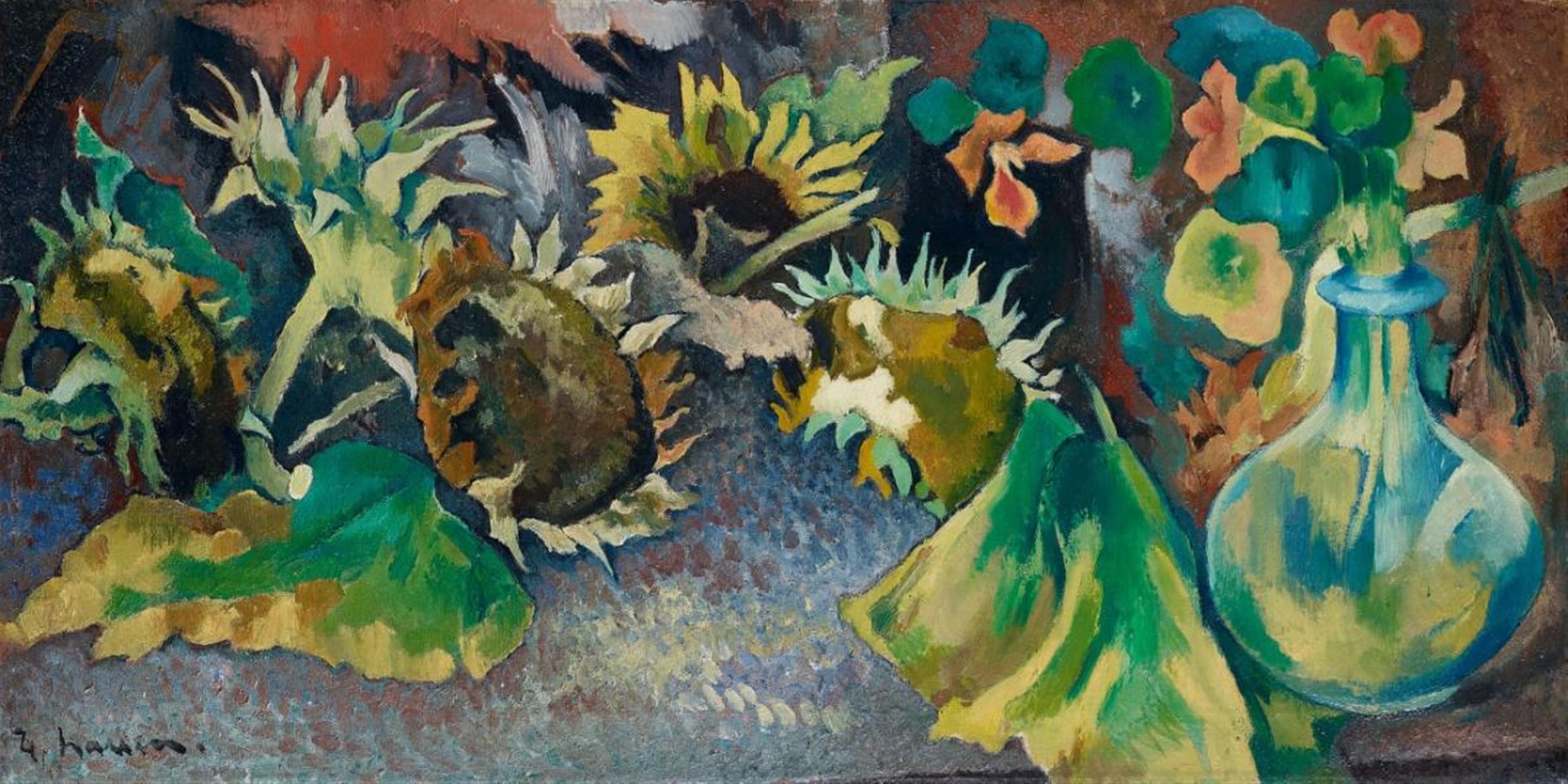 Heinrich Nauen - Sonnenblumen mit welker Kresse - image-1