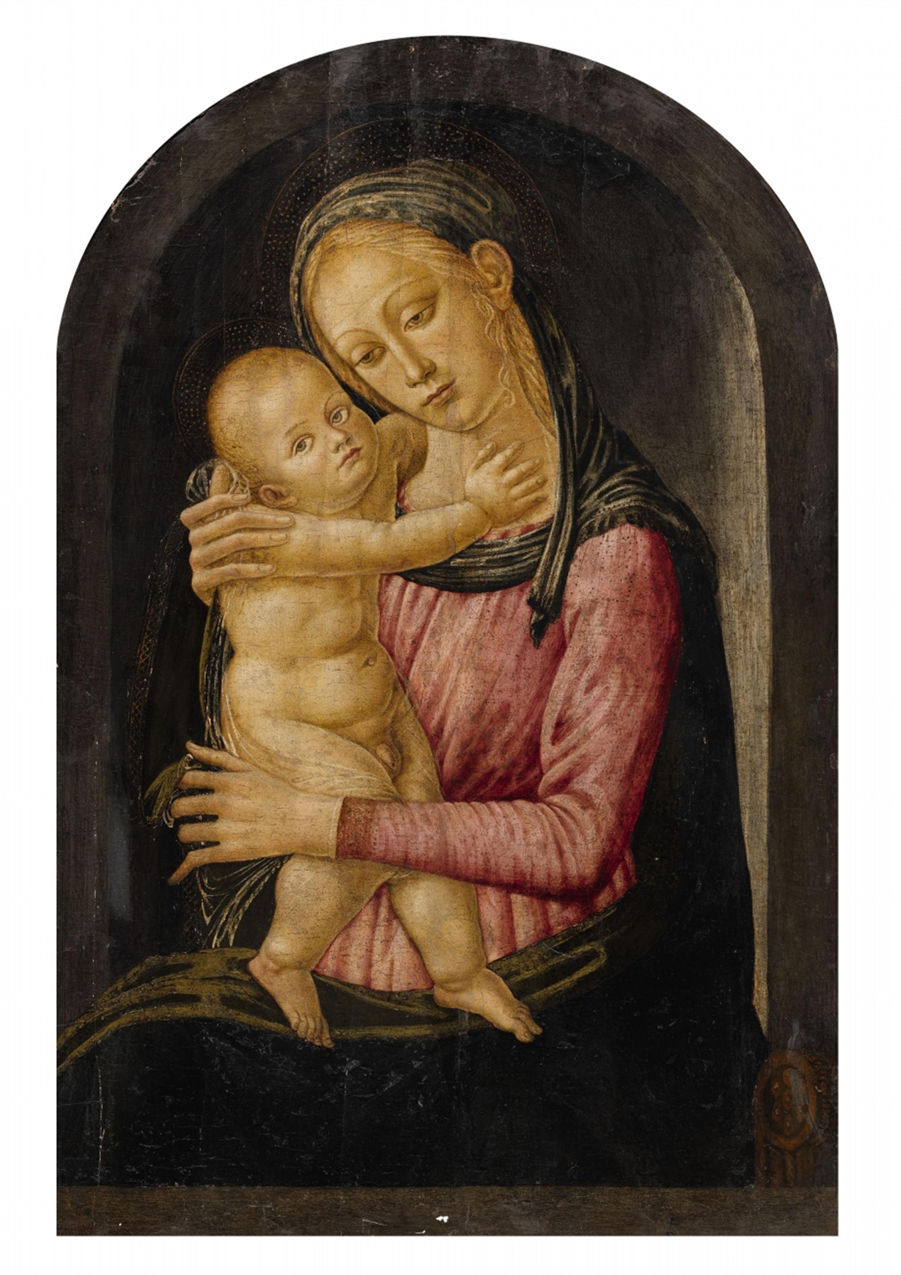 Jacopo del Sellaio, studio of - Madonna with Child