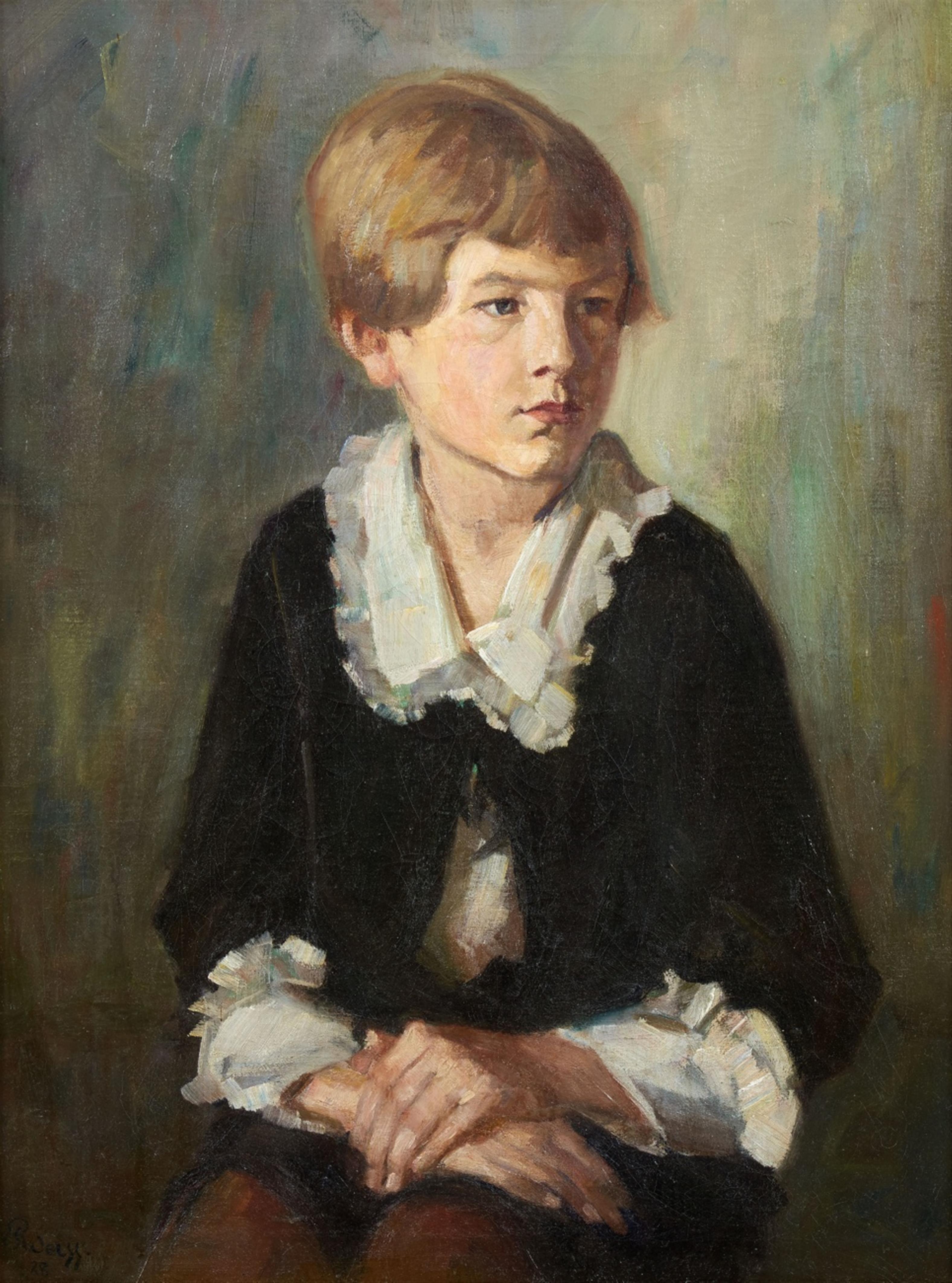 Emil Rudolf Weiss - Portrait of a Seated Child - image-1