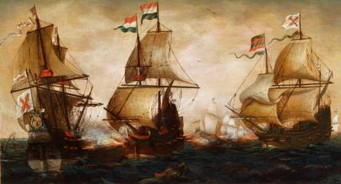 Aert Anthonissen - A Naval Battle