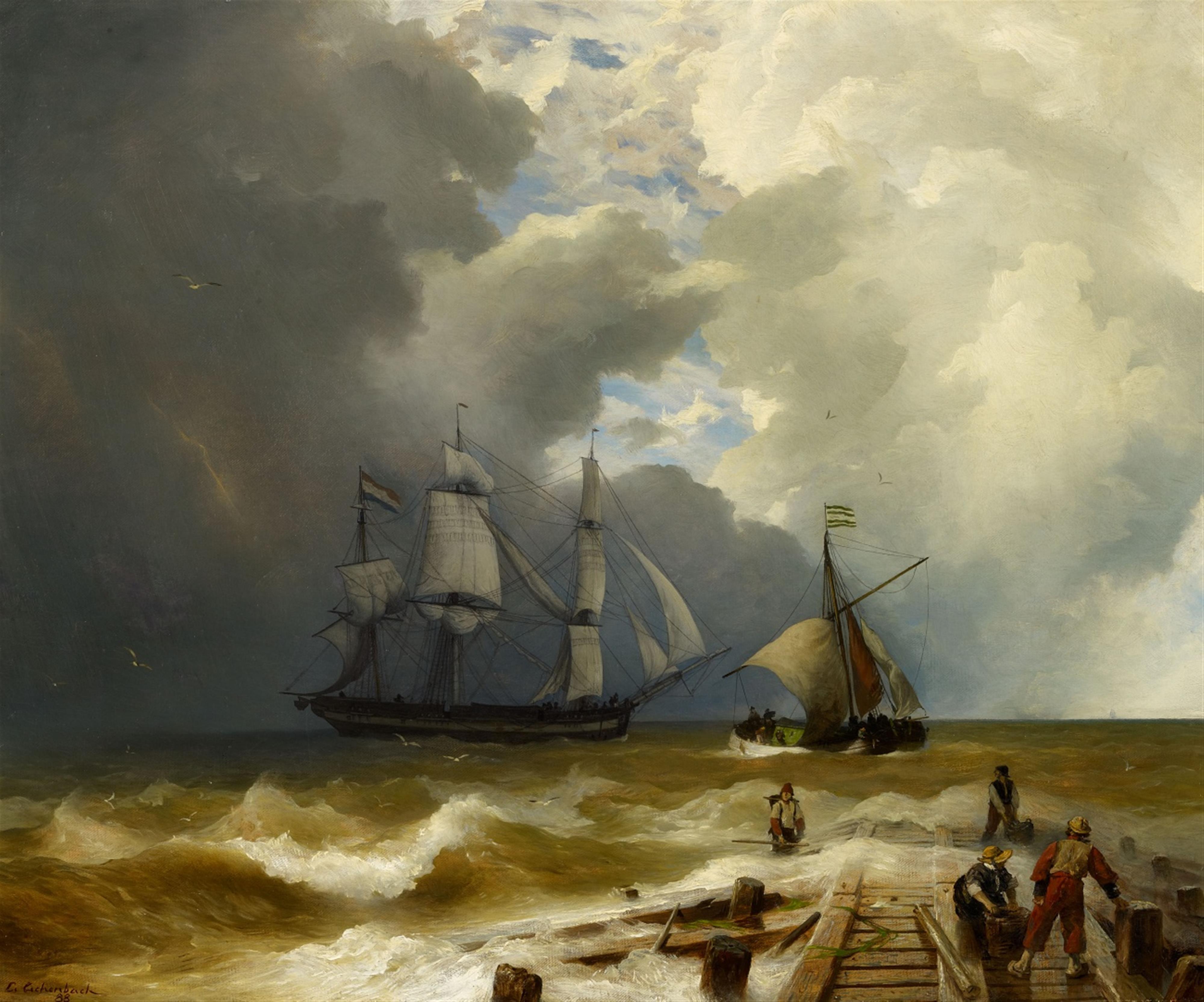 Andreas Achenbach - At the Jetty - image-1