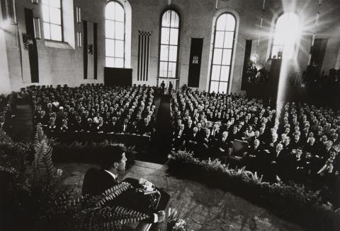 Will McBride - John F. Kennedy in der Paulskirche, Frankfurt/Main