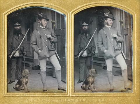 Wilhelm Schneider - Mann mit Jagdausrüstung