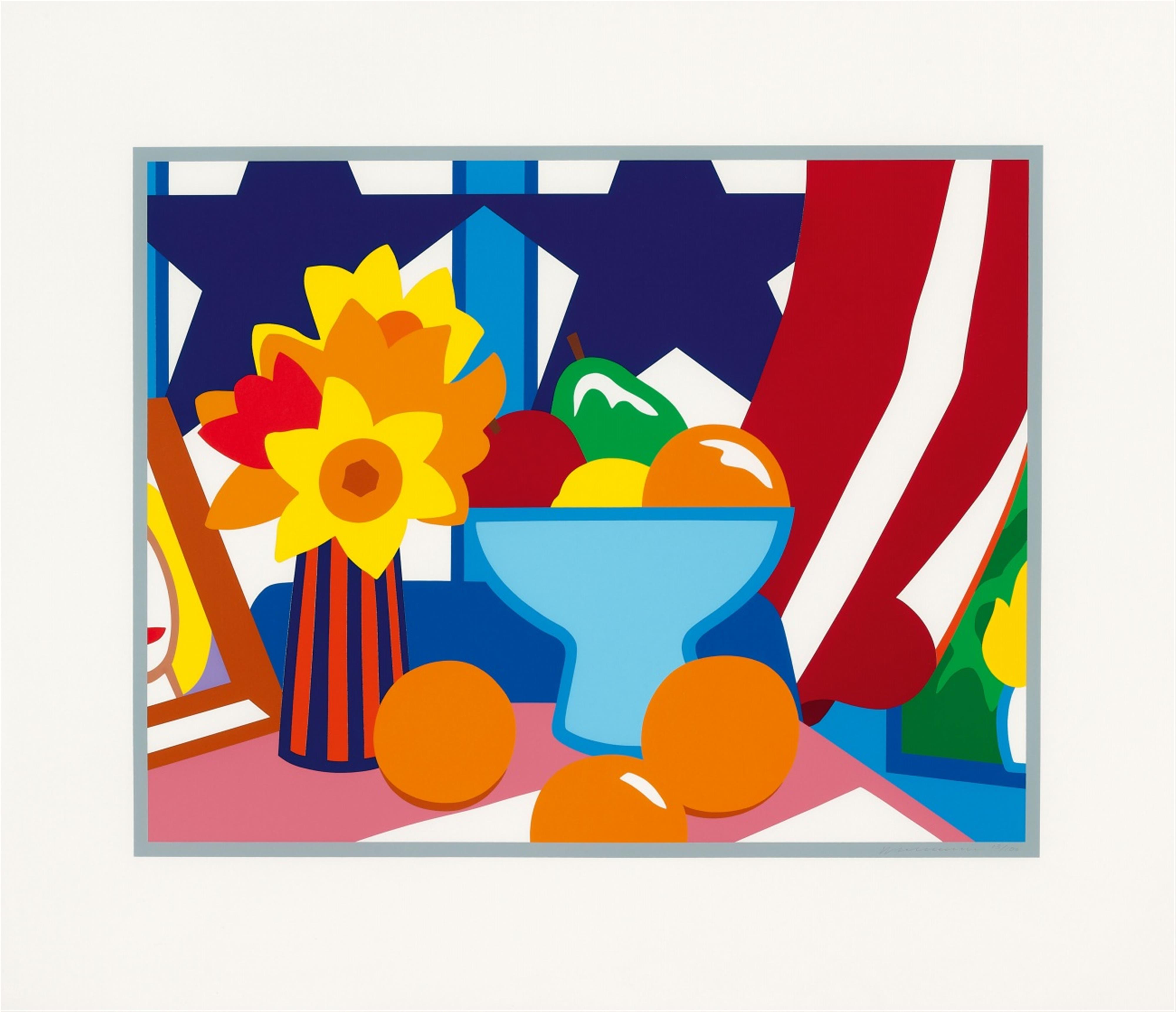 Tom Wesselmann - Still Life with Blowing Curtain (Red) - image-1