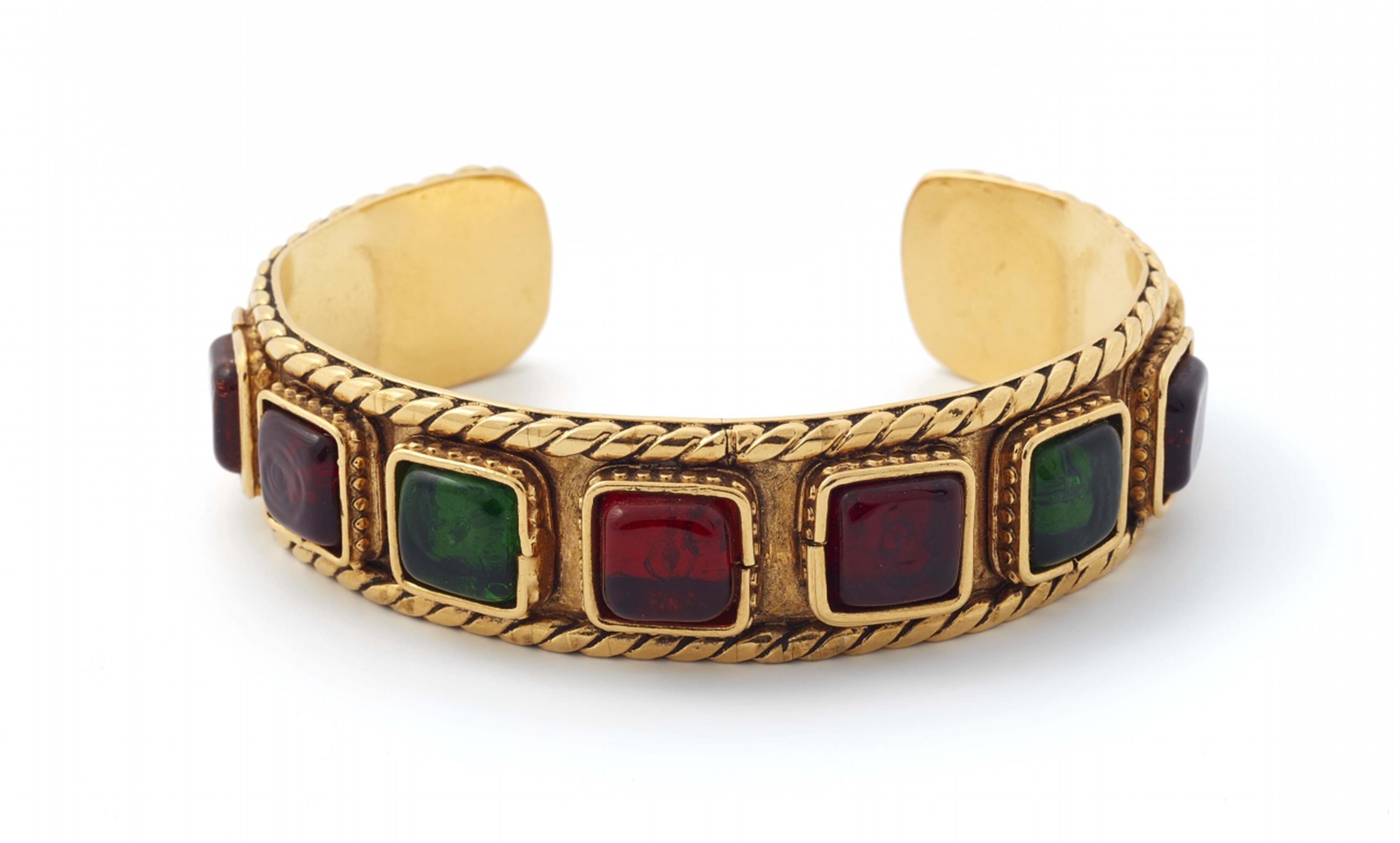 A Gripoix for Chanel coloured stone bangle, 1983 - image-1