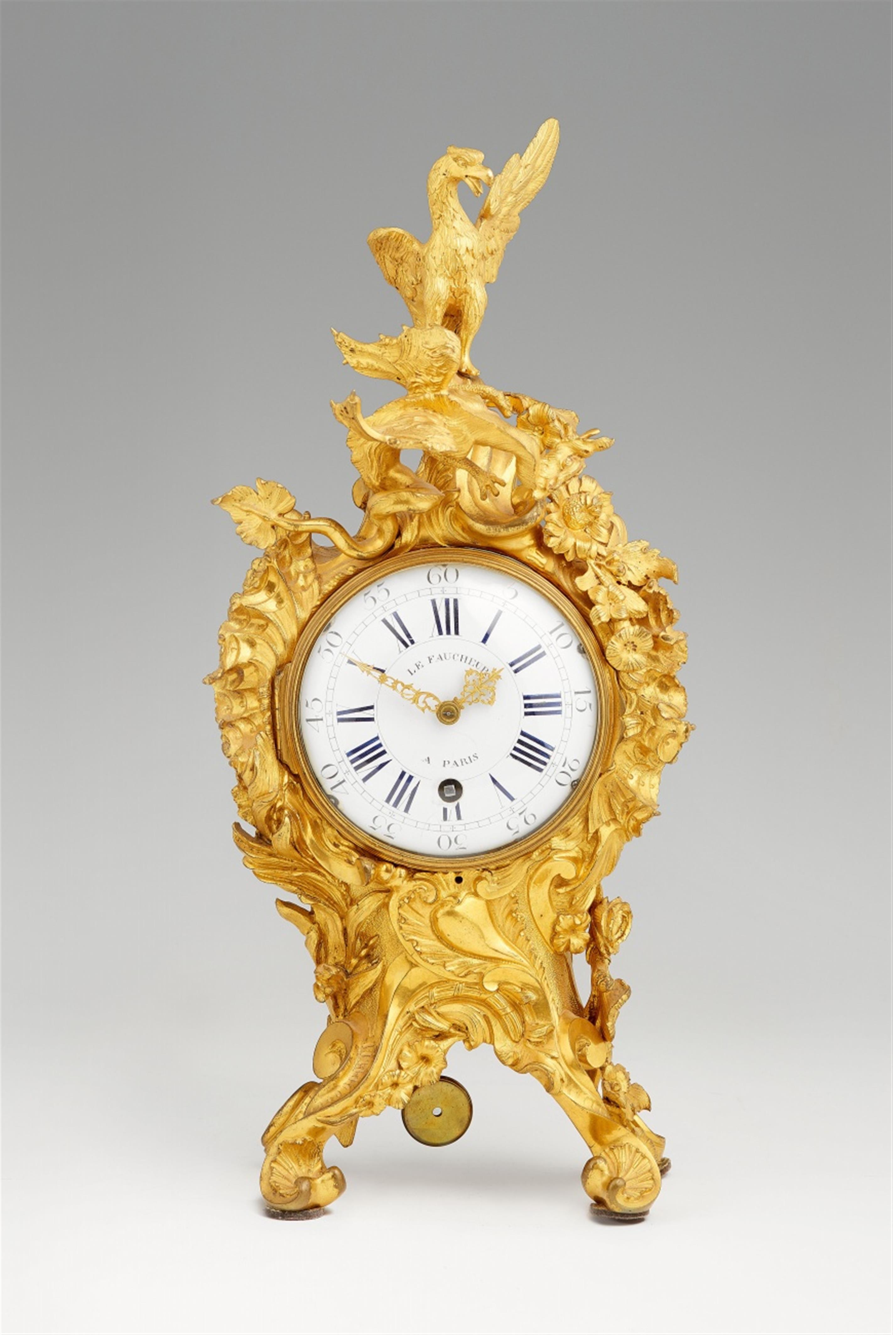 A Parisian Louis XV ormolu pendulum clock - image-1