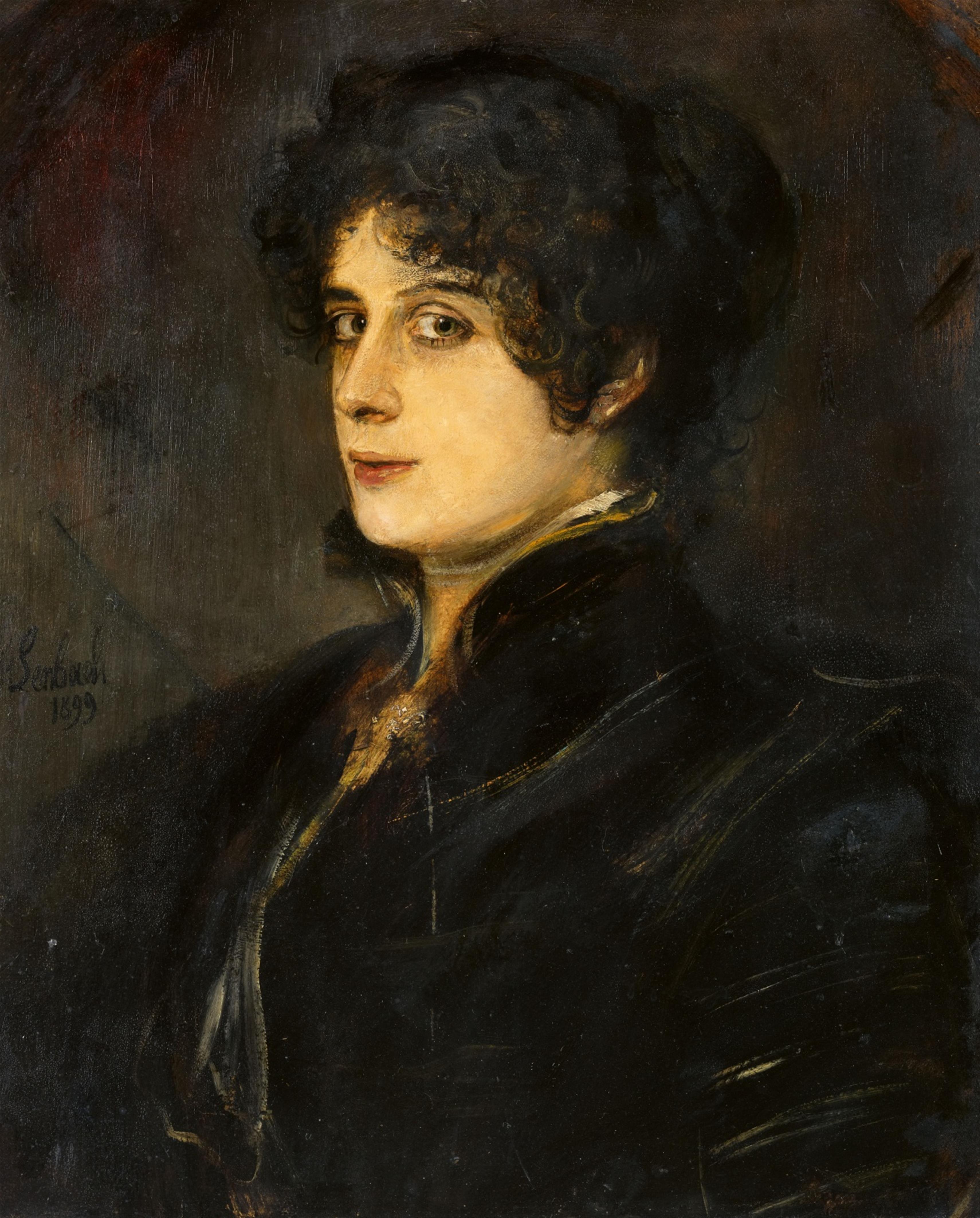 Franz Seraph von Lenbach - Portrait of a woman - image-1