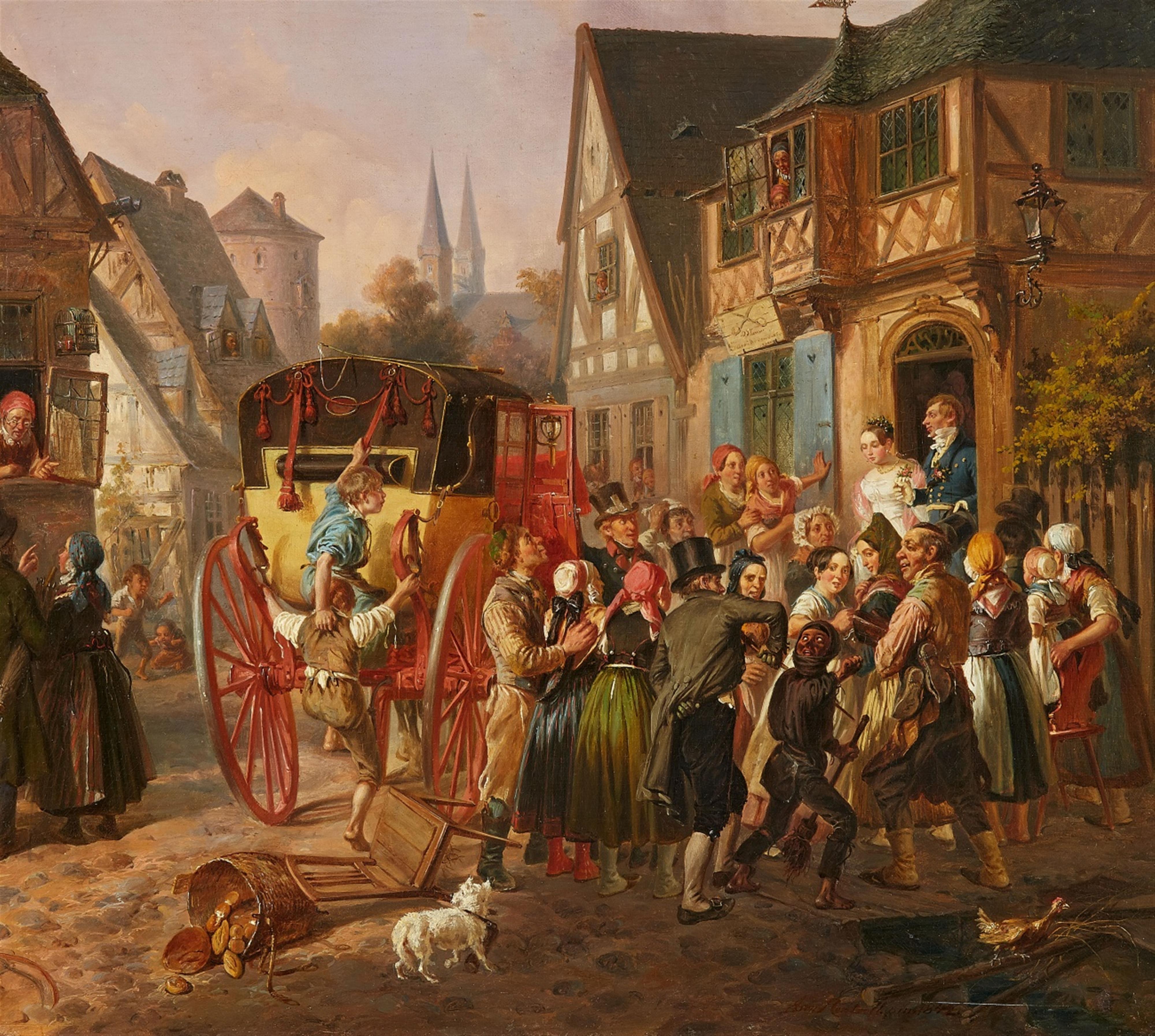 August von Rentzell - The Wedding Procession - image-1