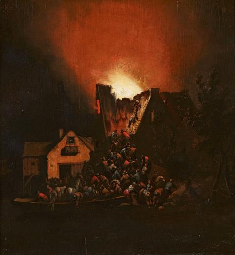 Egbert Lievensz van der Poel - Brand in der Nacht