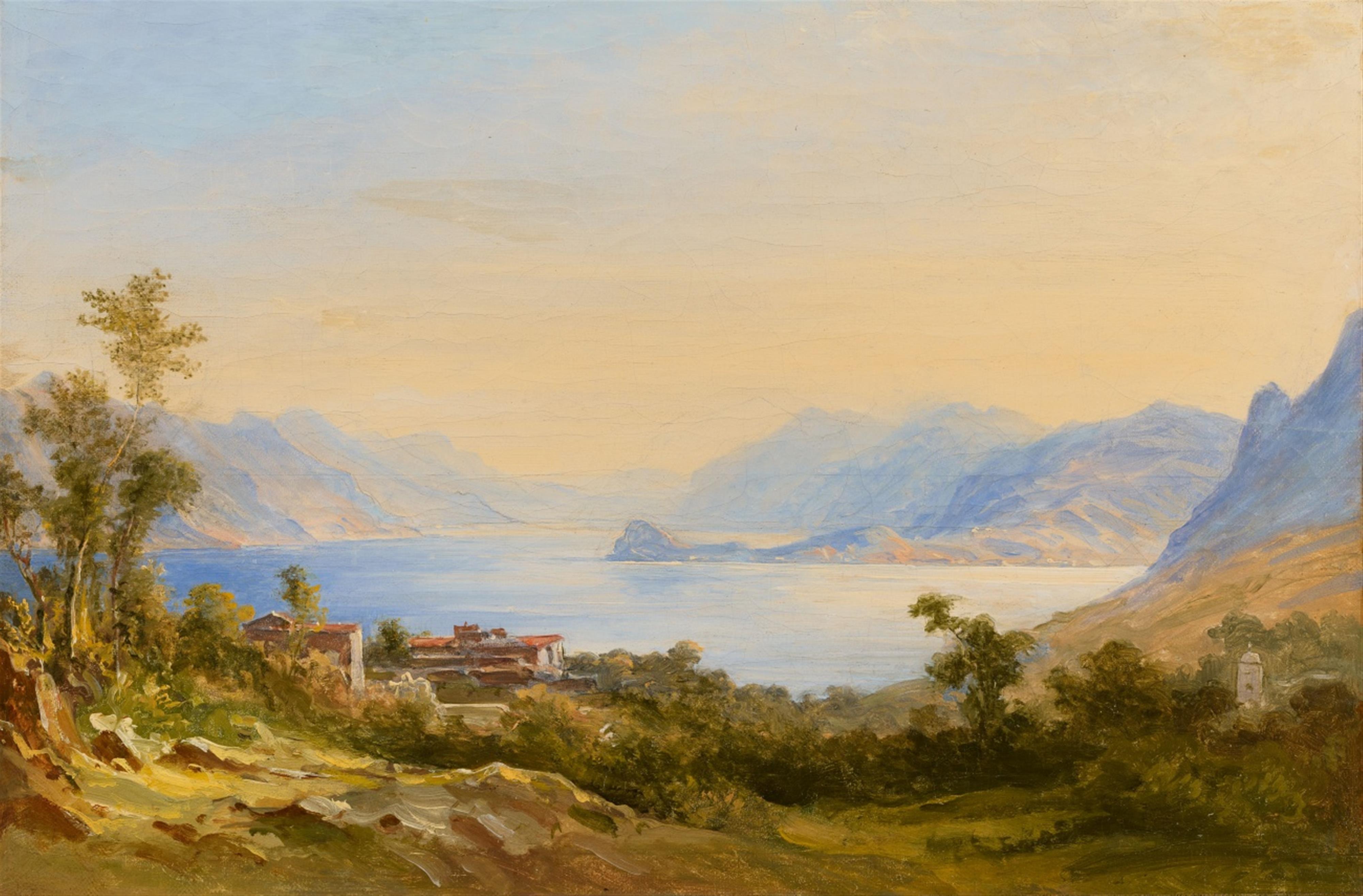 Carl Morgenstern - Blick auf den Comer See und Bellagio - image-1
