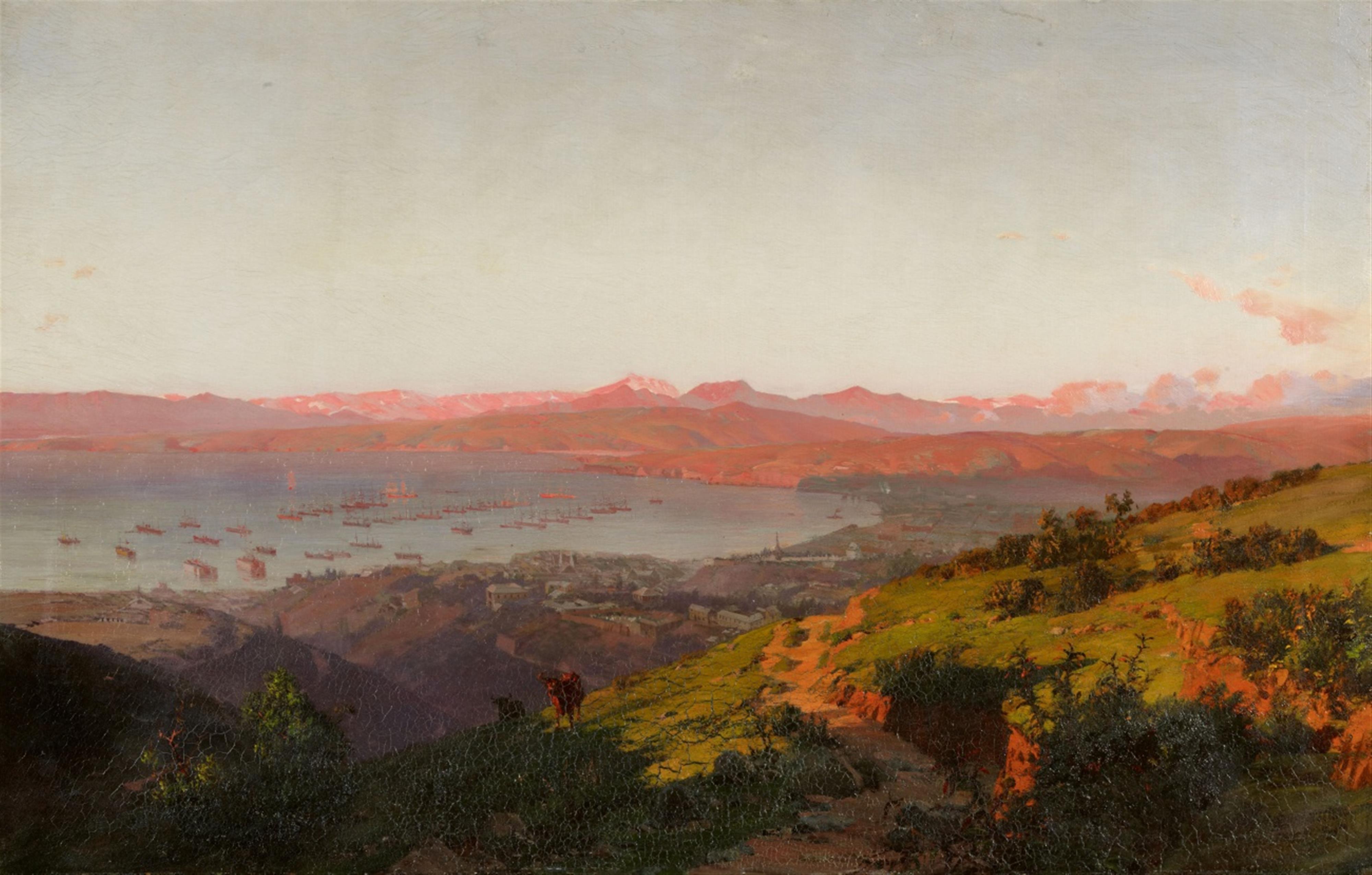 Thomas Somerscales - Die Bucht von Valparaíso in der Abenddämmerung - image-1