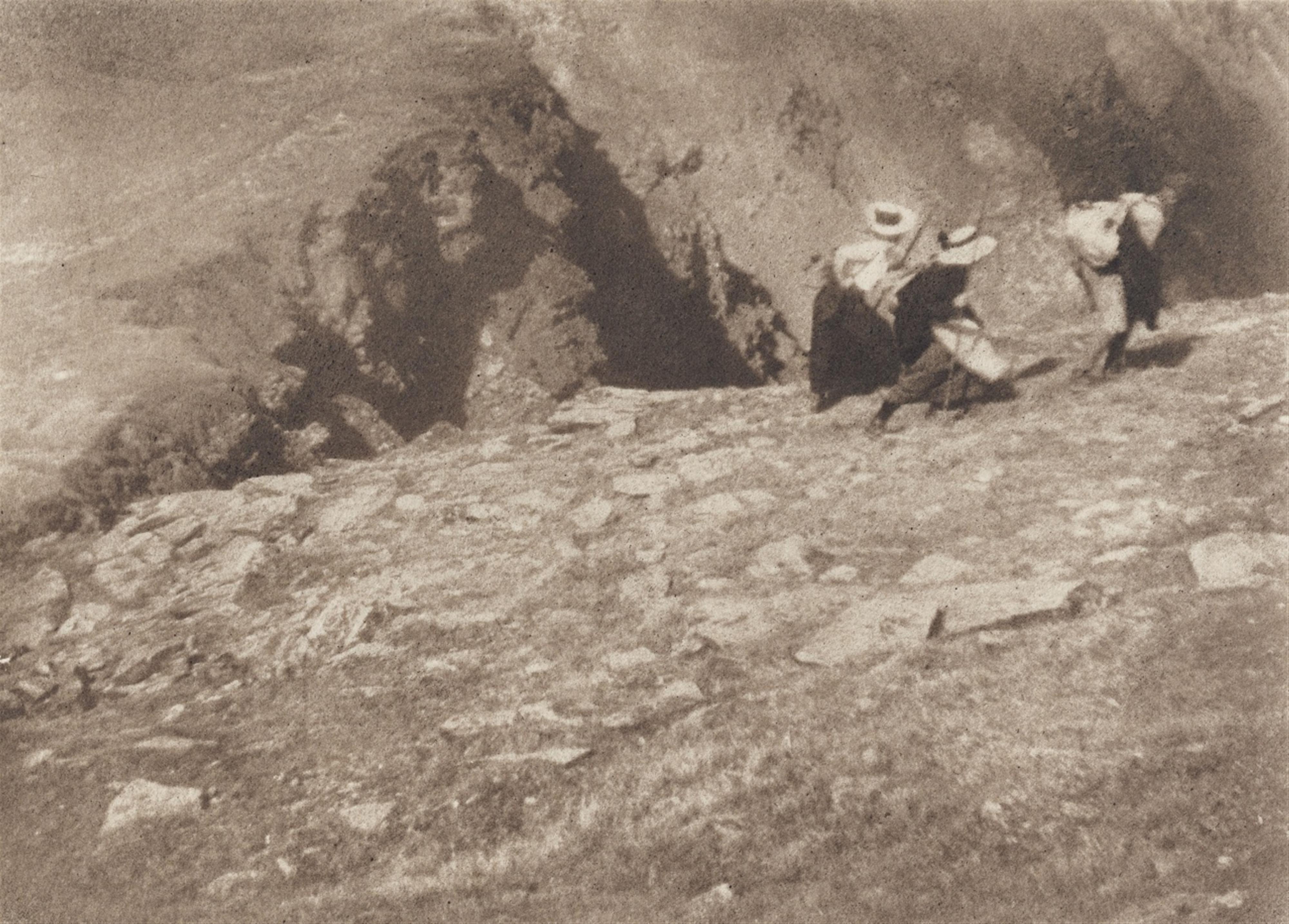 Heinrich Kühn - Wanderer mit Felsen - image-1