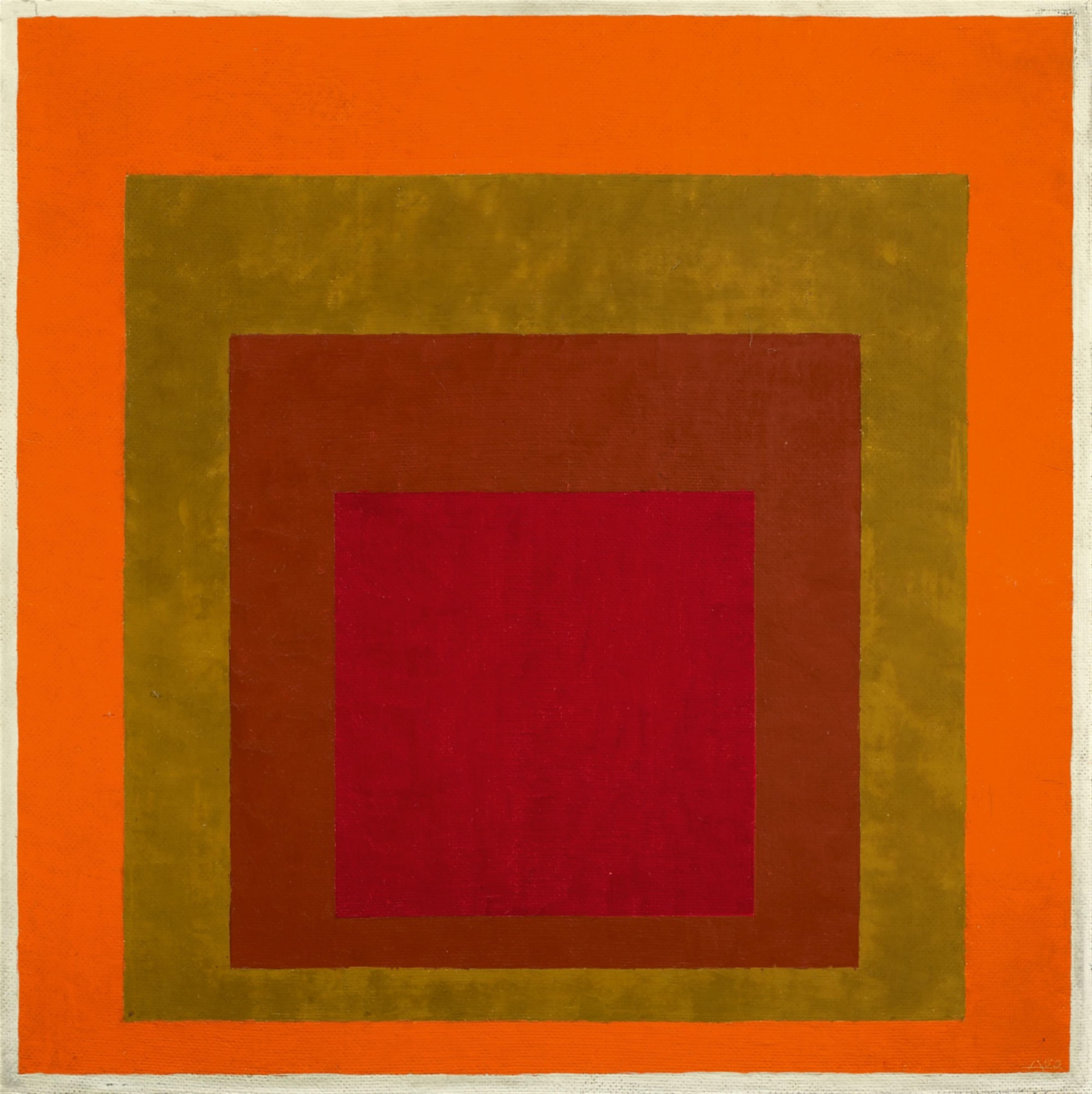 Josef Albers - Study to Homage to the Square: Warm Welcom - image-1