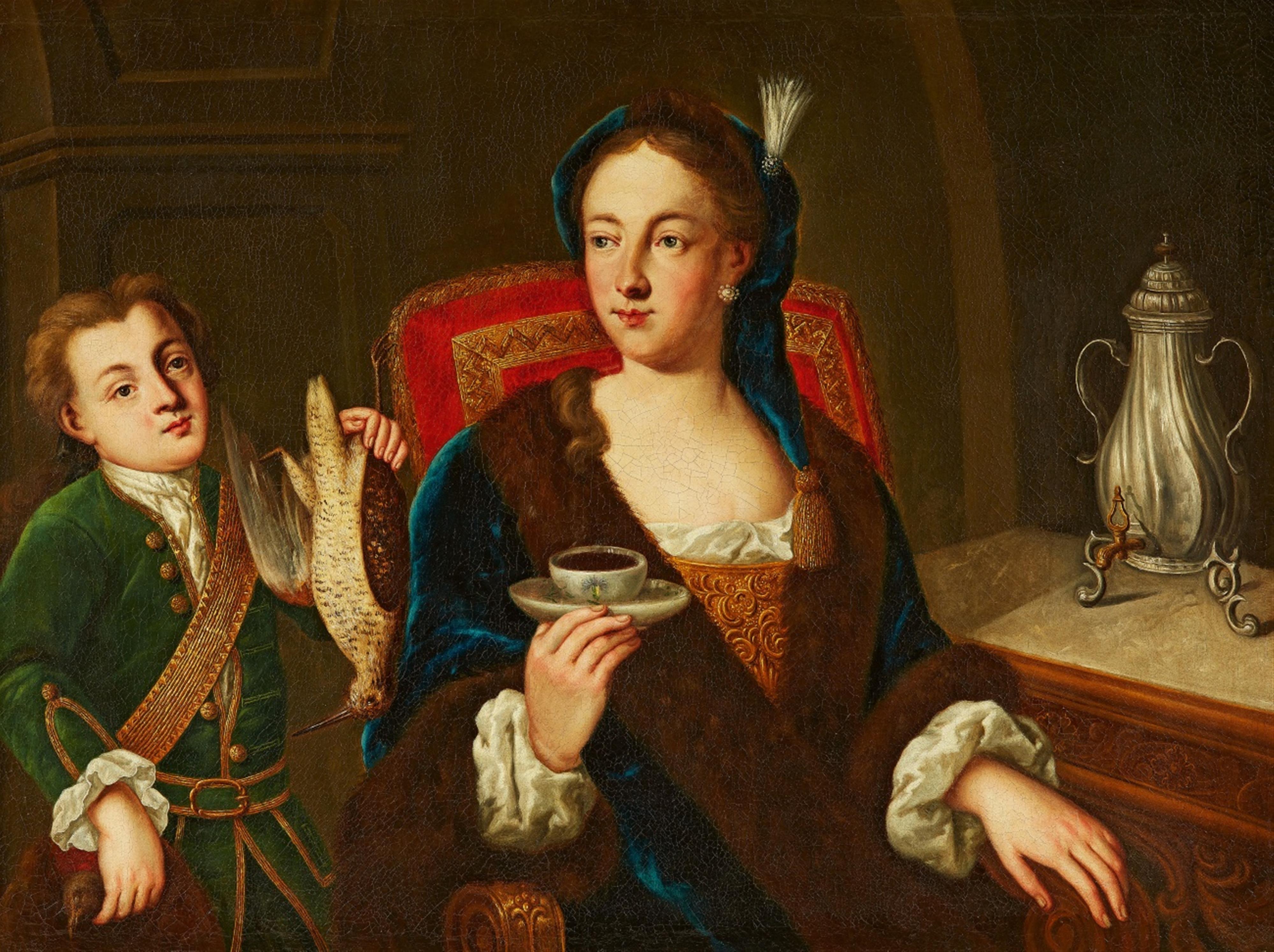 An Elegant Lady Drinking Coffee - image-1