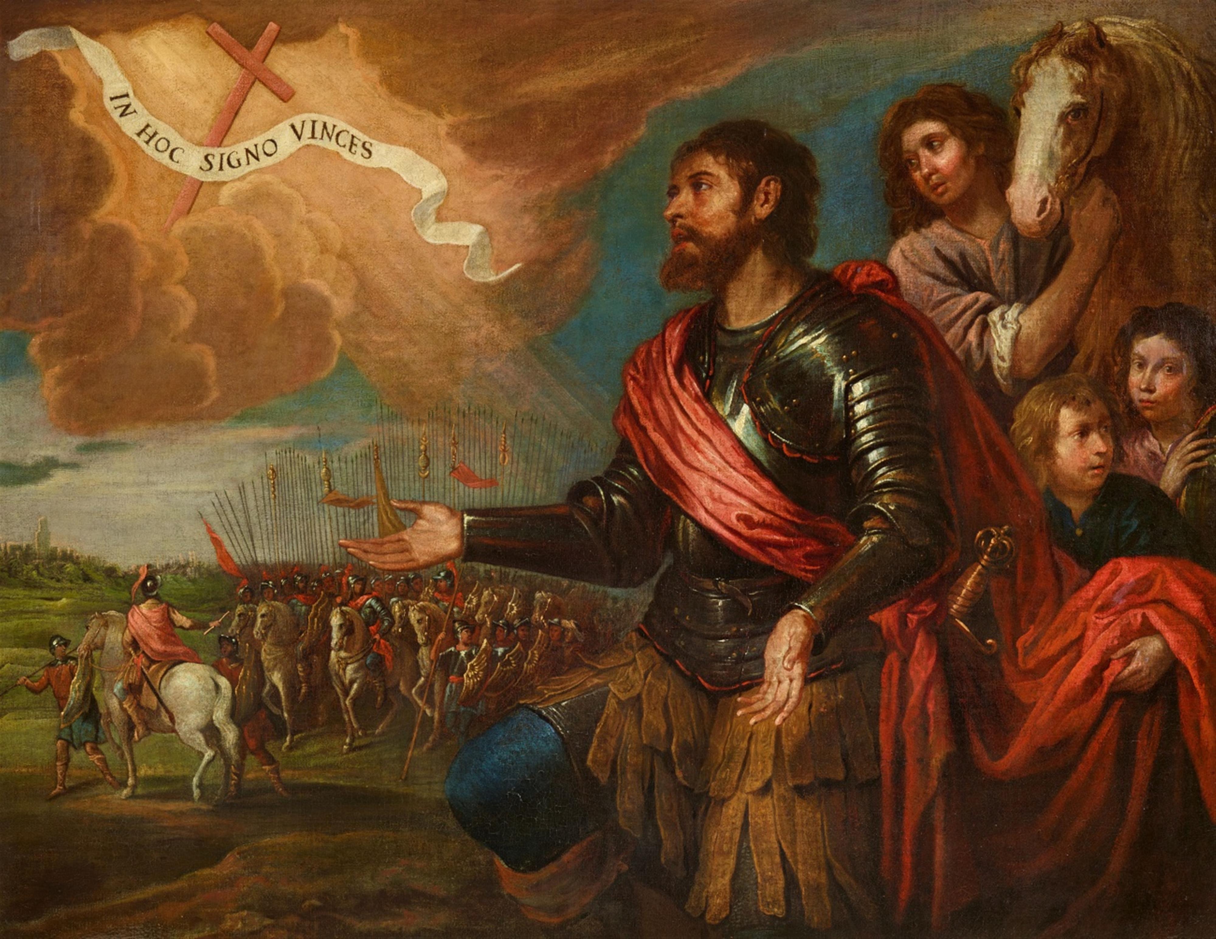 Johann Boeckhorst, zugeschrieben - Konstantins Vision des hl. Kreuzes - image-1