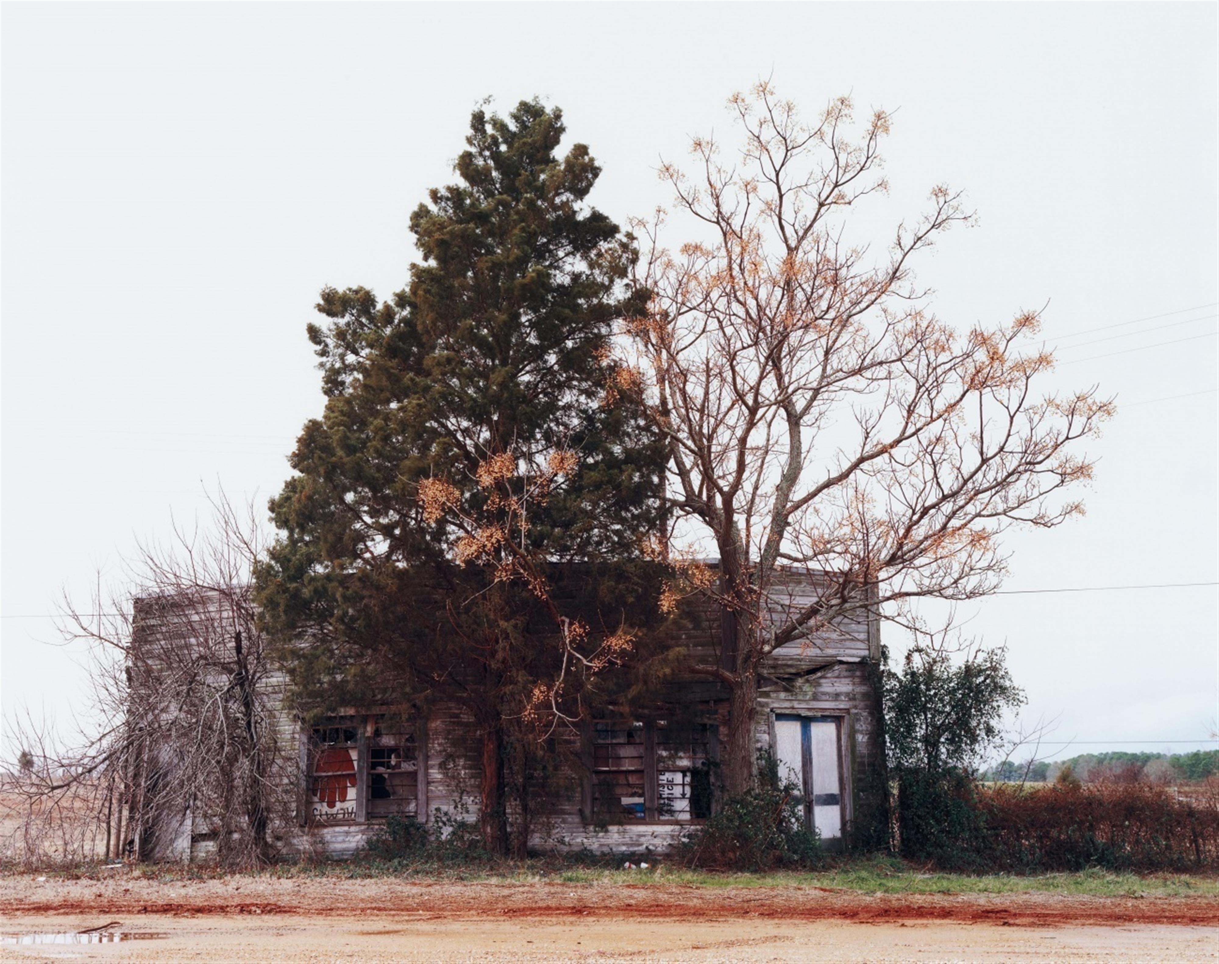 William Christenberry - Palmist Building (Winter), Havana Junction, Alabama - image-1