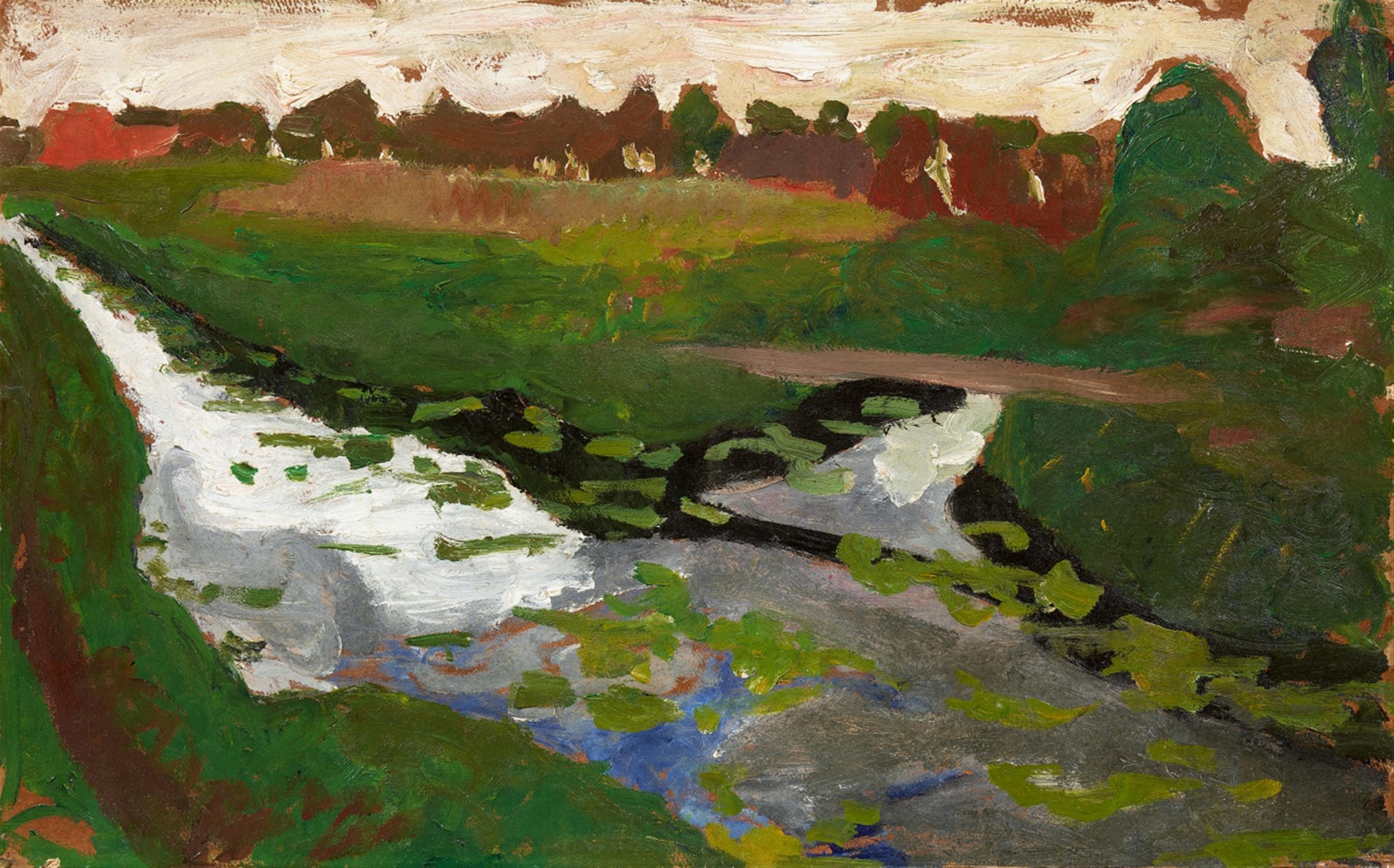 Paula Modersohn-Becker - Landschaft mit Moorkanal - image-1