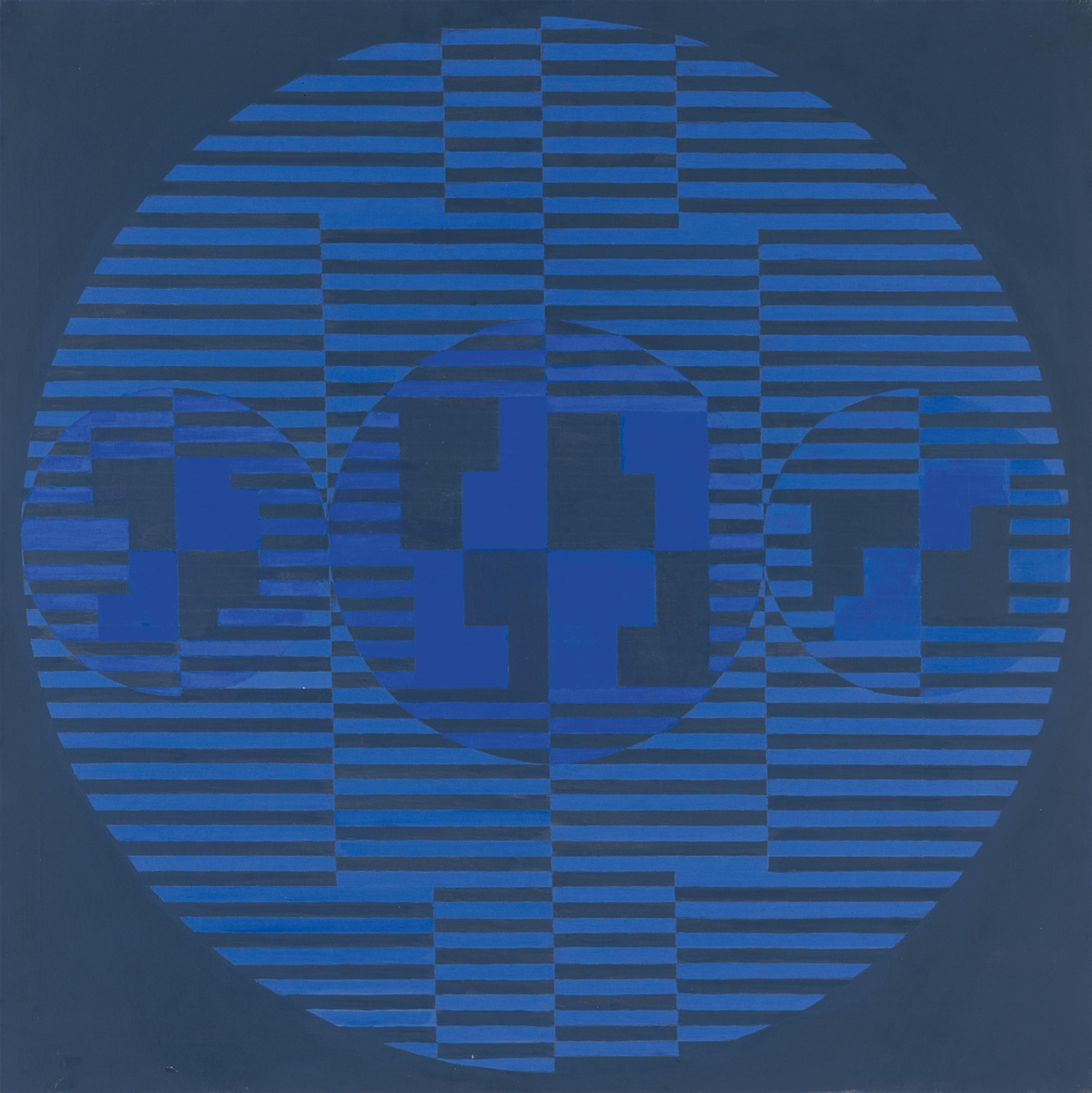 Adolf Fleischmann - Circle in blue - image-1
