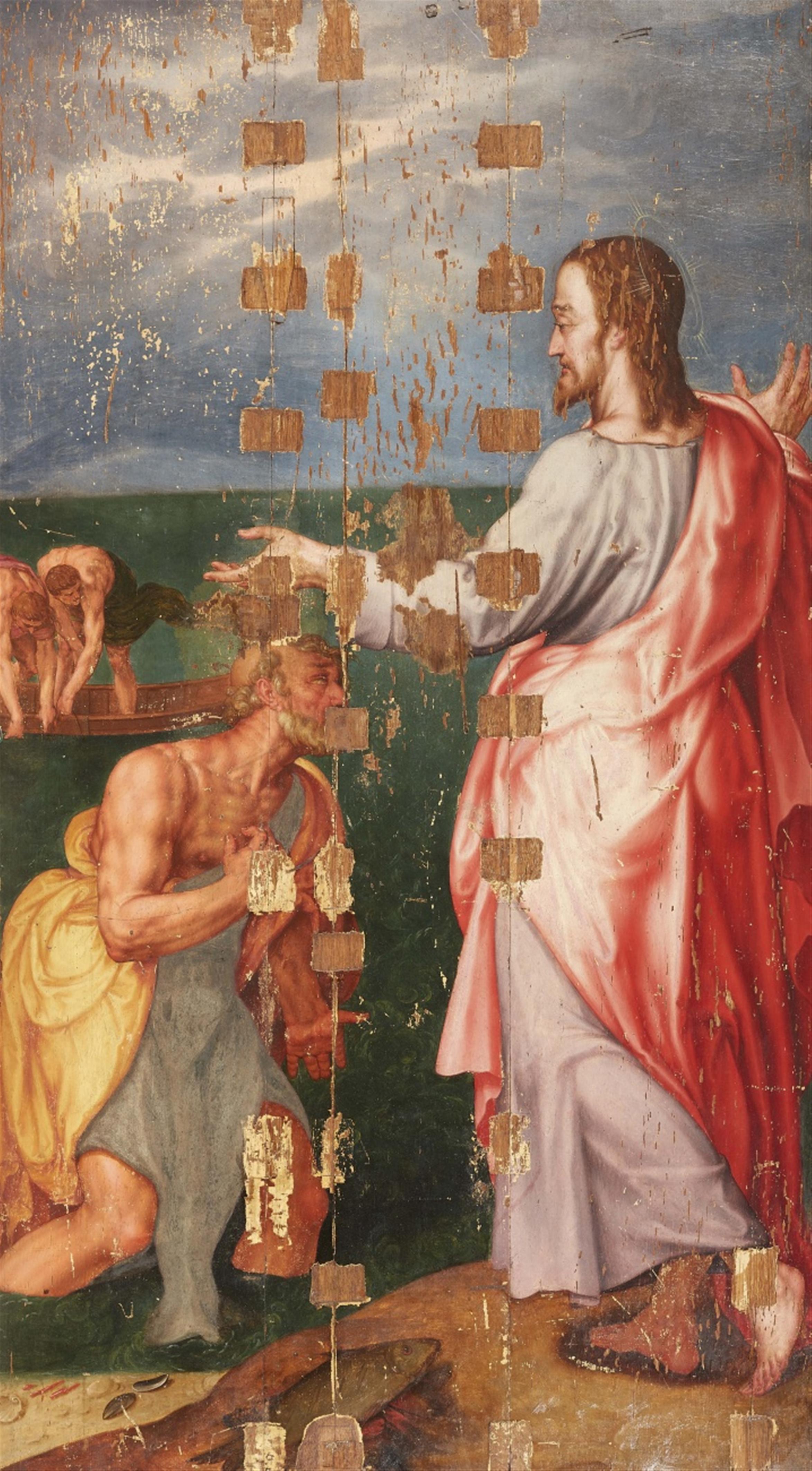 Unbekannter Meister des 16. Jahrhunderts - Altarflügel mit der Darstellung einer adligen Stifterin - image-2