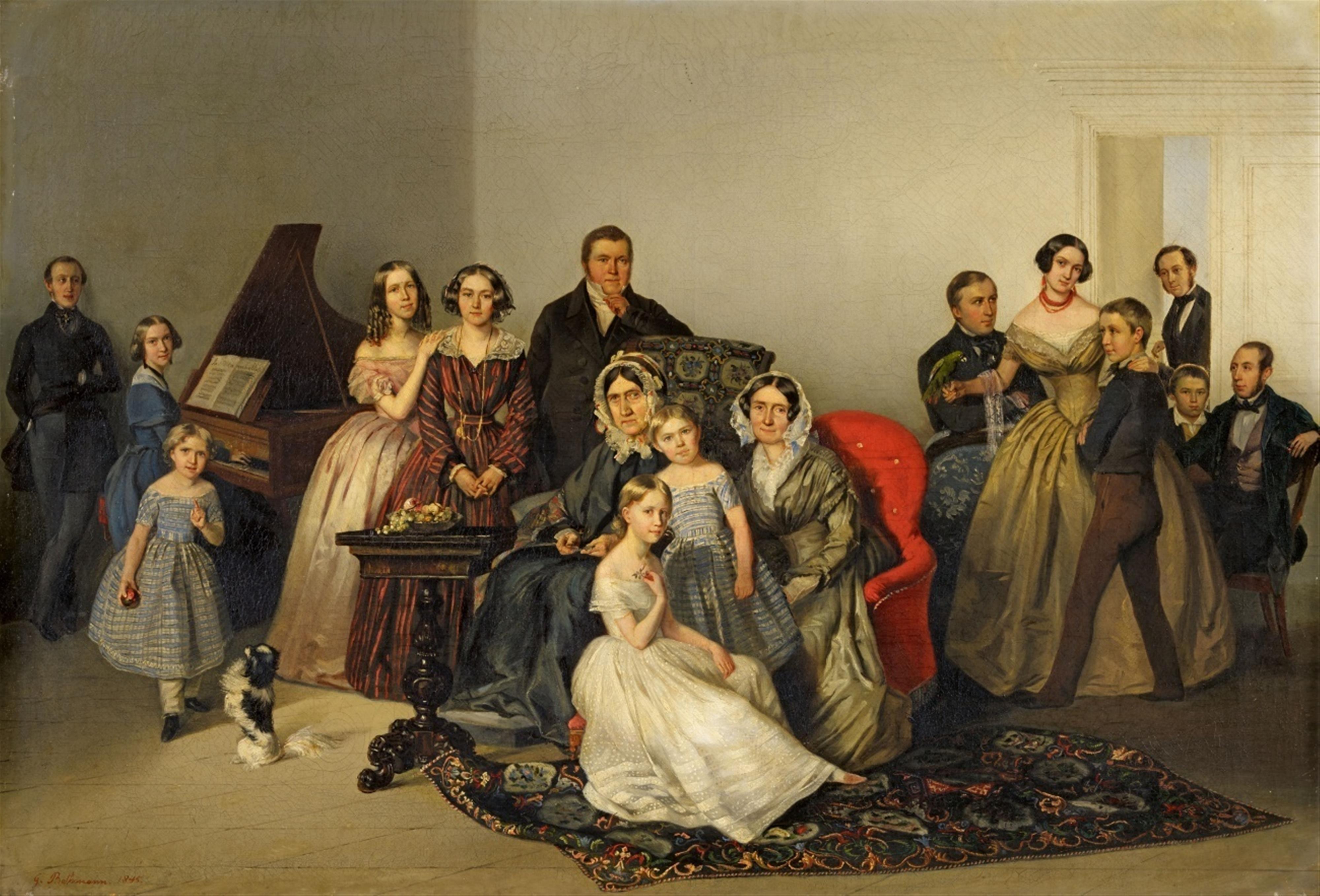Georg Bothmann (Botmann) - Portrait of the Andreas Matthiessen Family