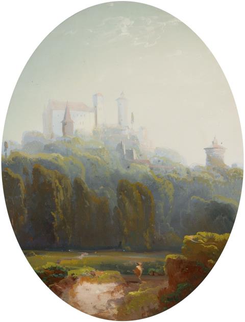 Peter Conrad Schreiber - Landschaft mit Burg