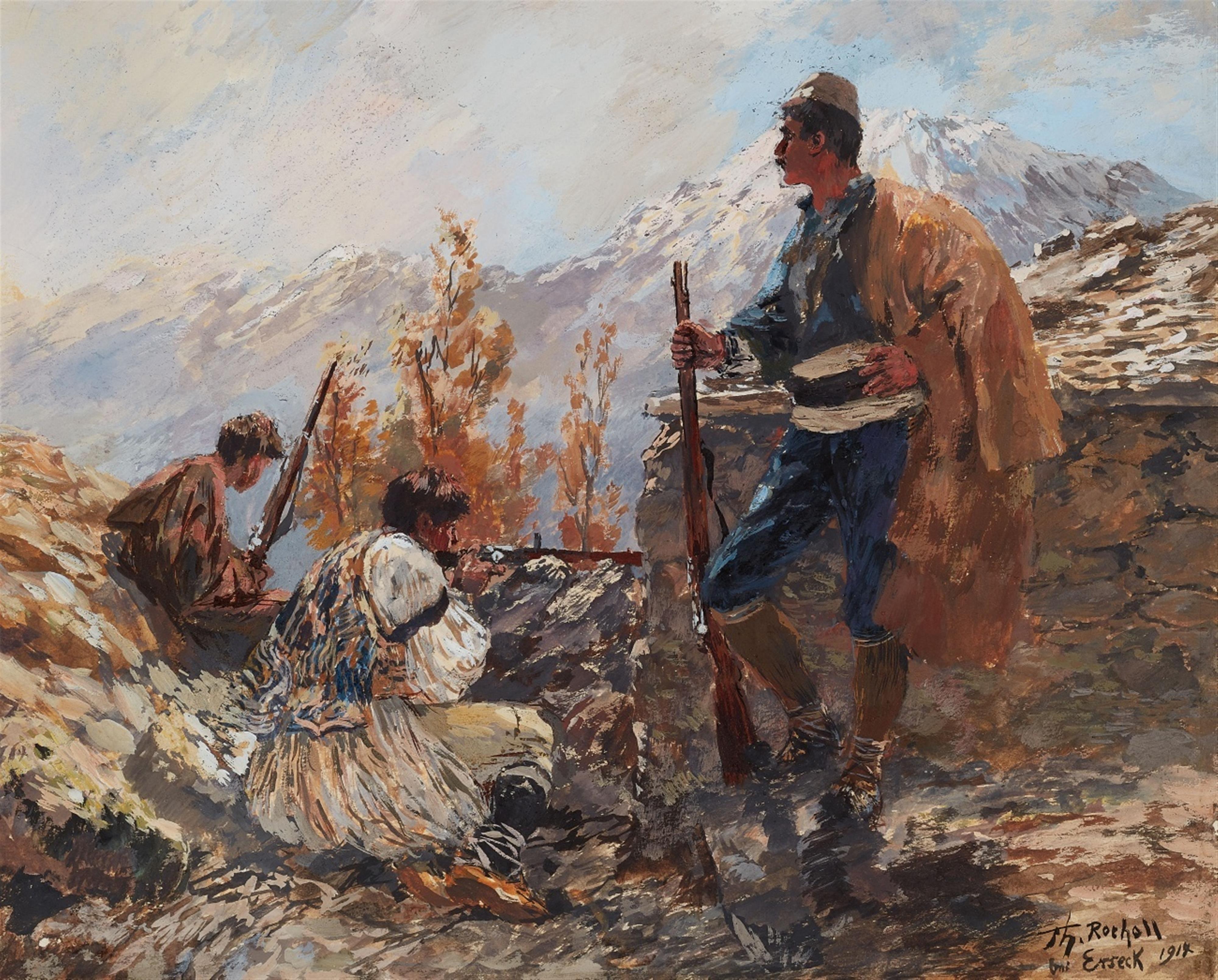 Theodor Rocholl - Riflemen in the Mountains - image-1