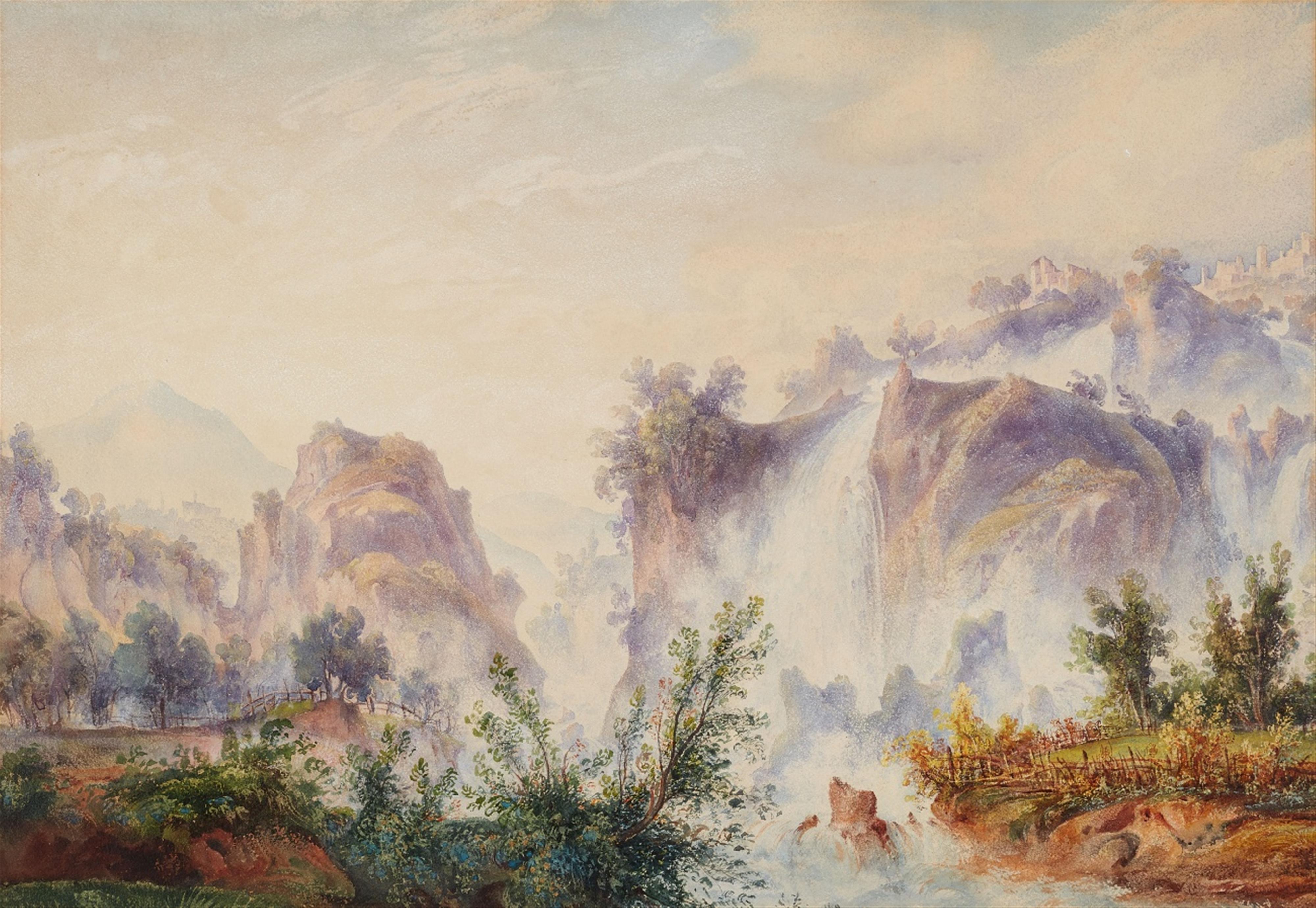 Edward Theodore Compton, attributed to - Two Landscapes near Tivoli