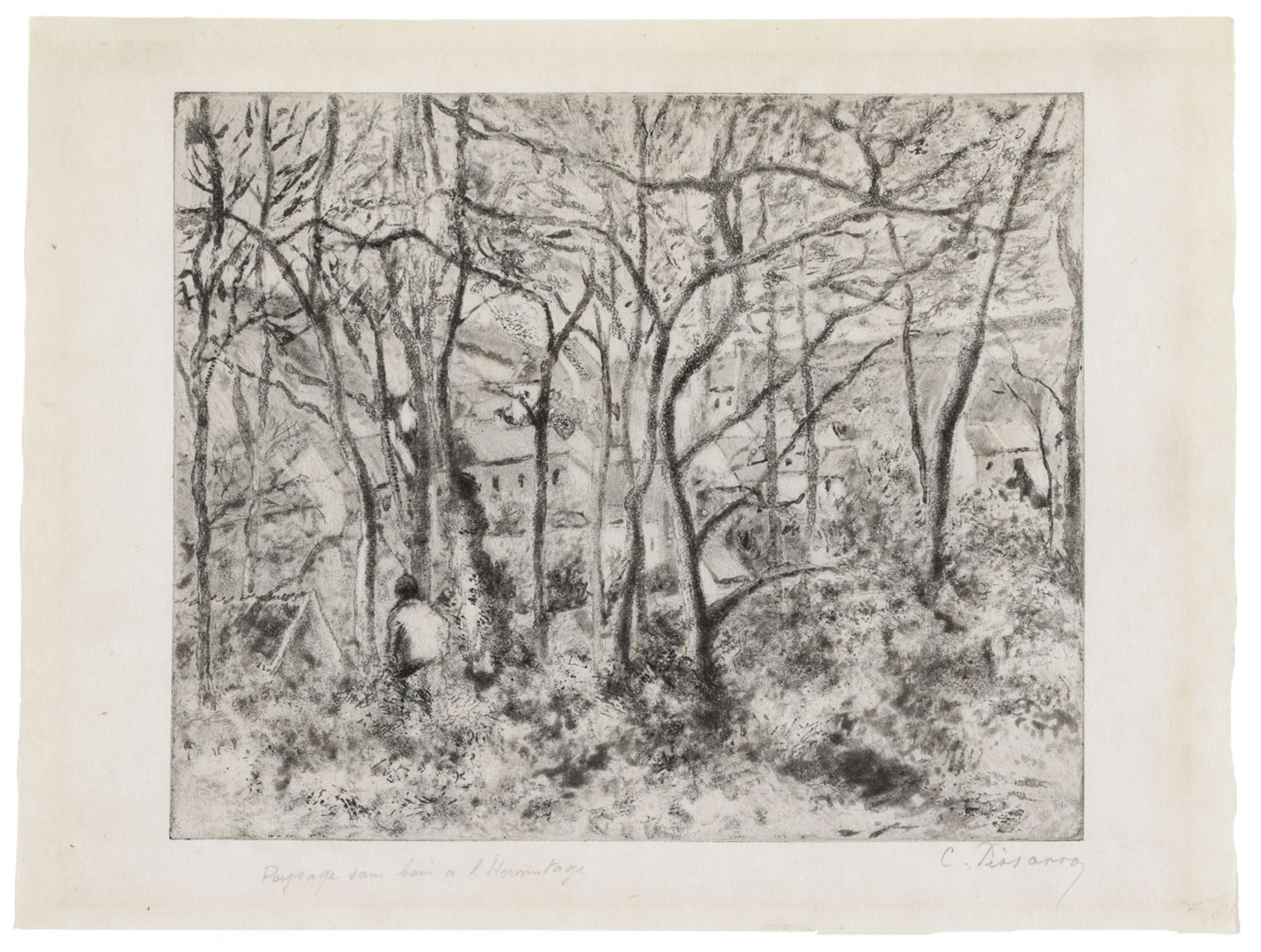 Camille Pissarro - Paysage sous bois, à l'Hermitage (Pontoise) - image-1