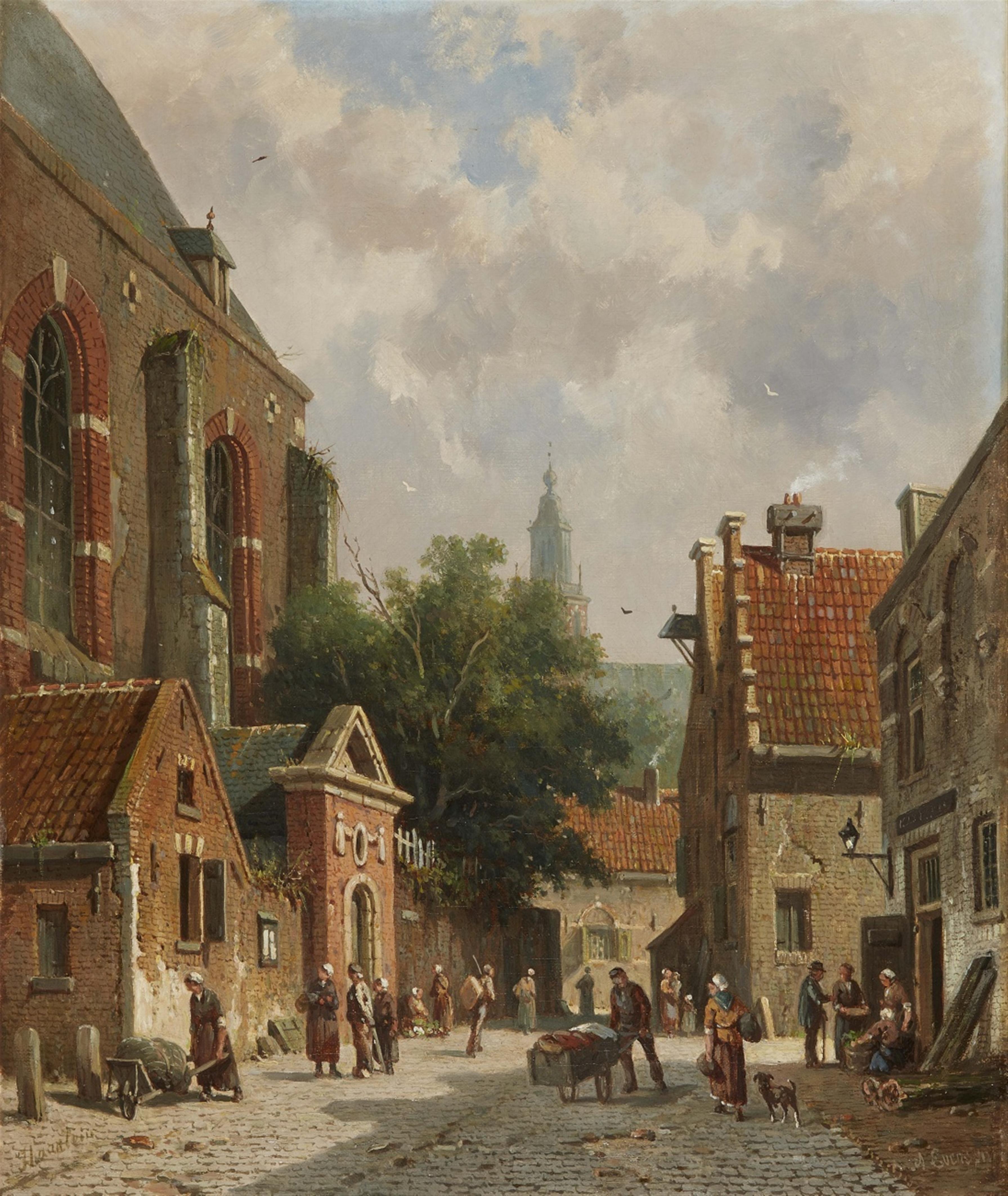 Adrianus Eversen - Stadtansicht von Haarlem - image-1