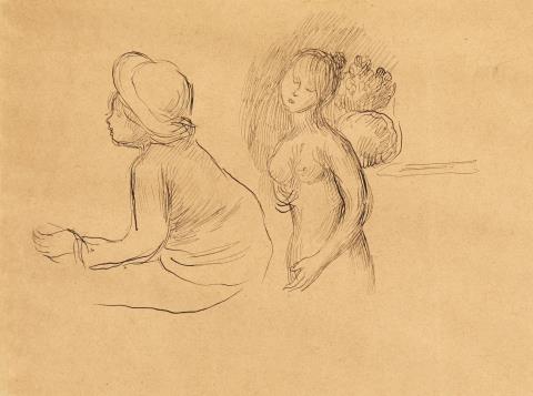 Pierre-Auguste Renoir - Étude de nu et enfant