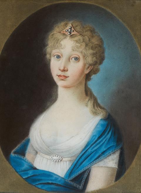 Johann Heinrich Schröder, circle of - Portrait of Queen Luise