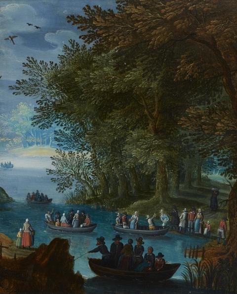 Jan Brueghel the Elder, follower of - River Landscape