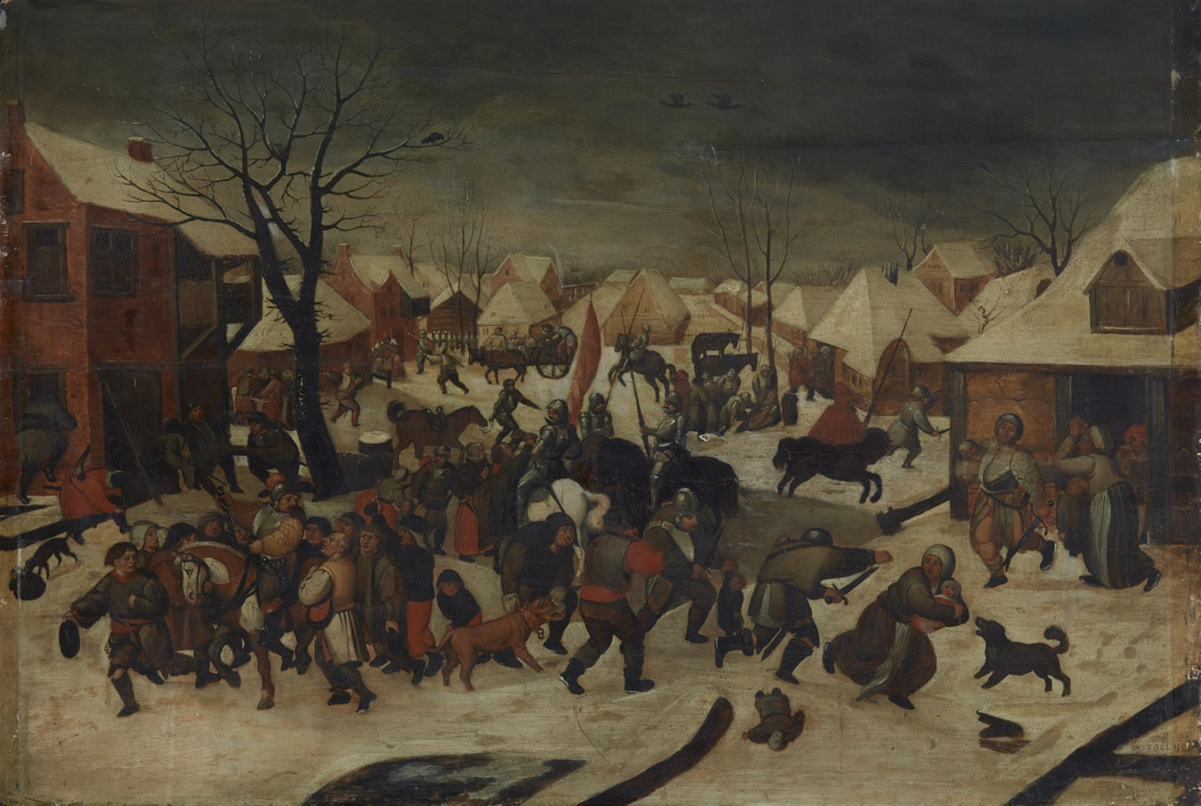Pieter Brueghel the Younger, copy after - The Massacre of the Innocents - image-1