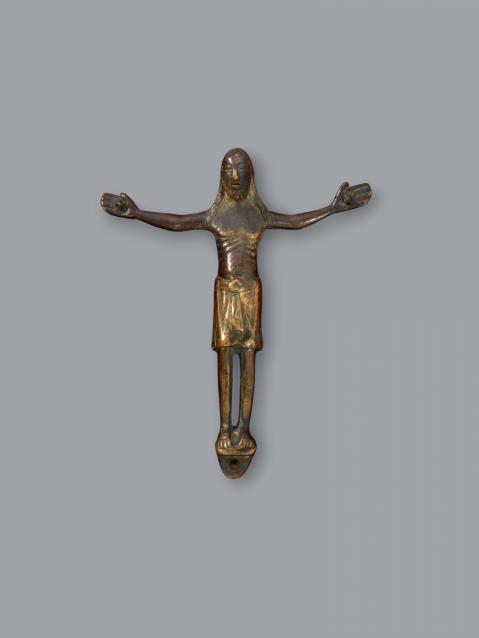 Probably Maasland 1st half 13th century - A bronze Corpus Christi, presumably Maasland, first half 13th century