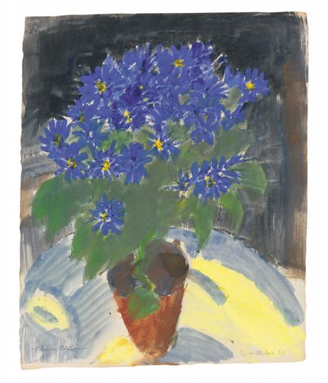 Erich Heckel - Blaue Blüten