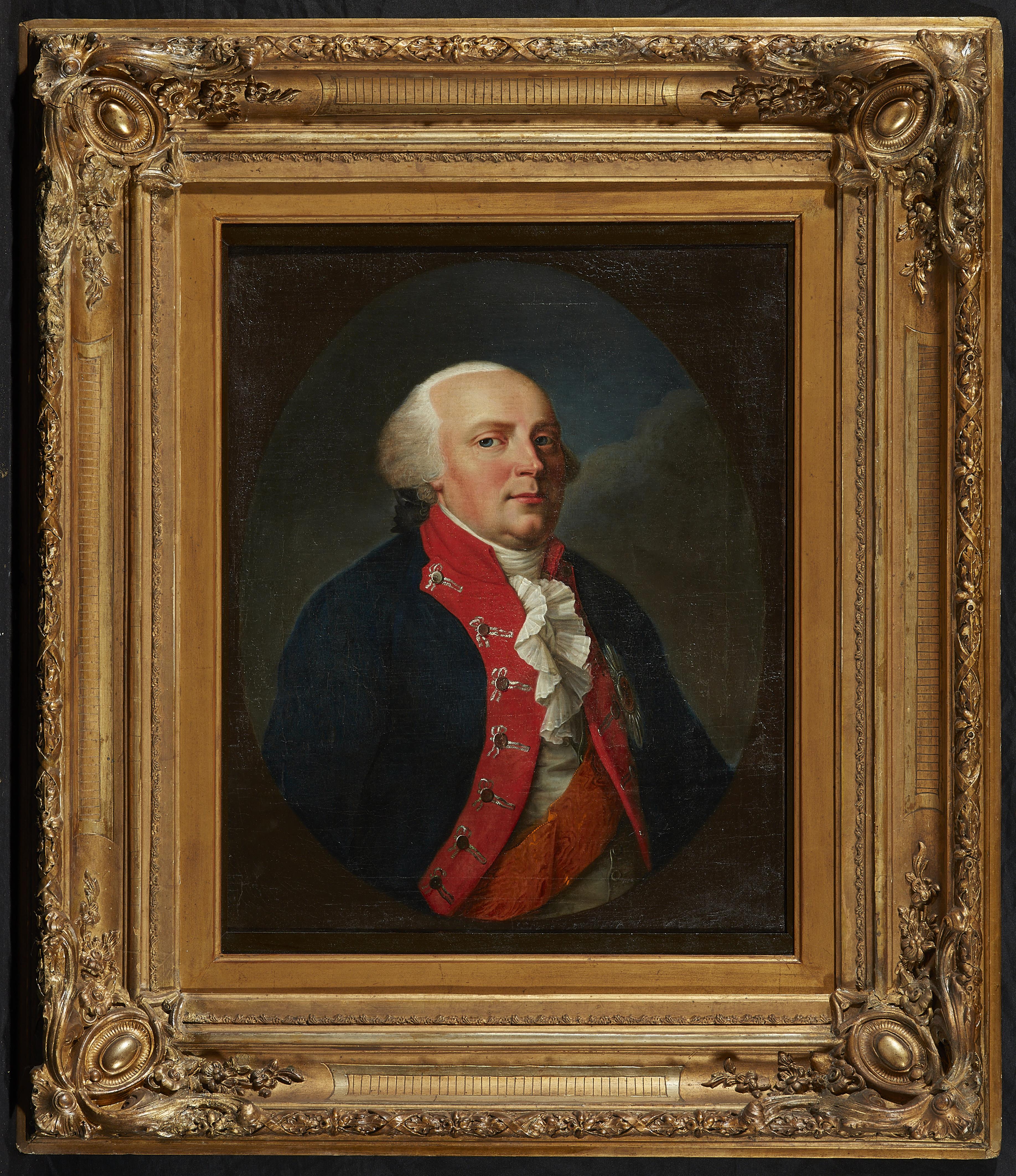 Johann Heinrich Schröder - Oval Portrait of King Frederick WIlliam II of Prussia - image-2