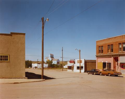 Stephen Shore - Main Street, Gull Lake, Saskatchewan, 8/17/1974 (from the series: Uncommon Places)