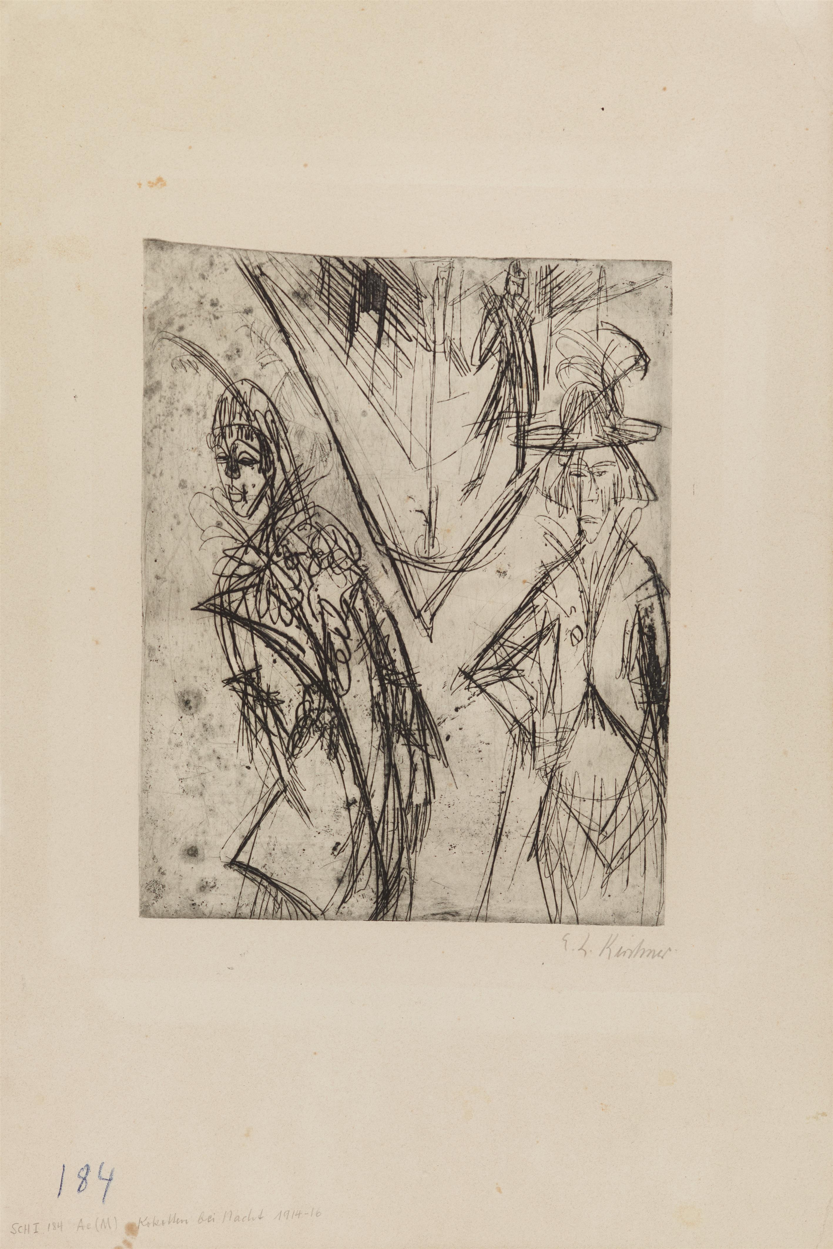 Ernst Ludwig Kirchner - Kokotten bei Nacht - image-2