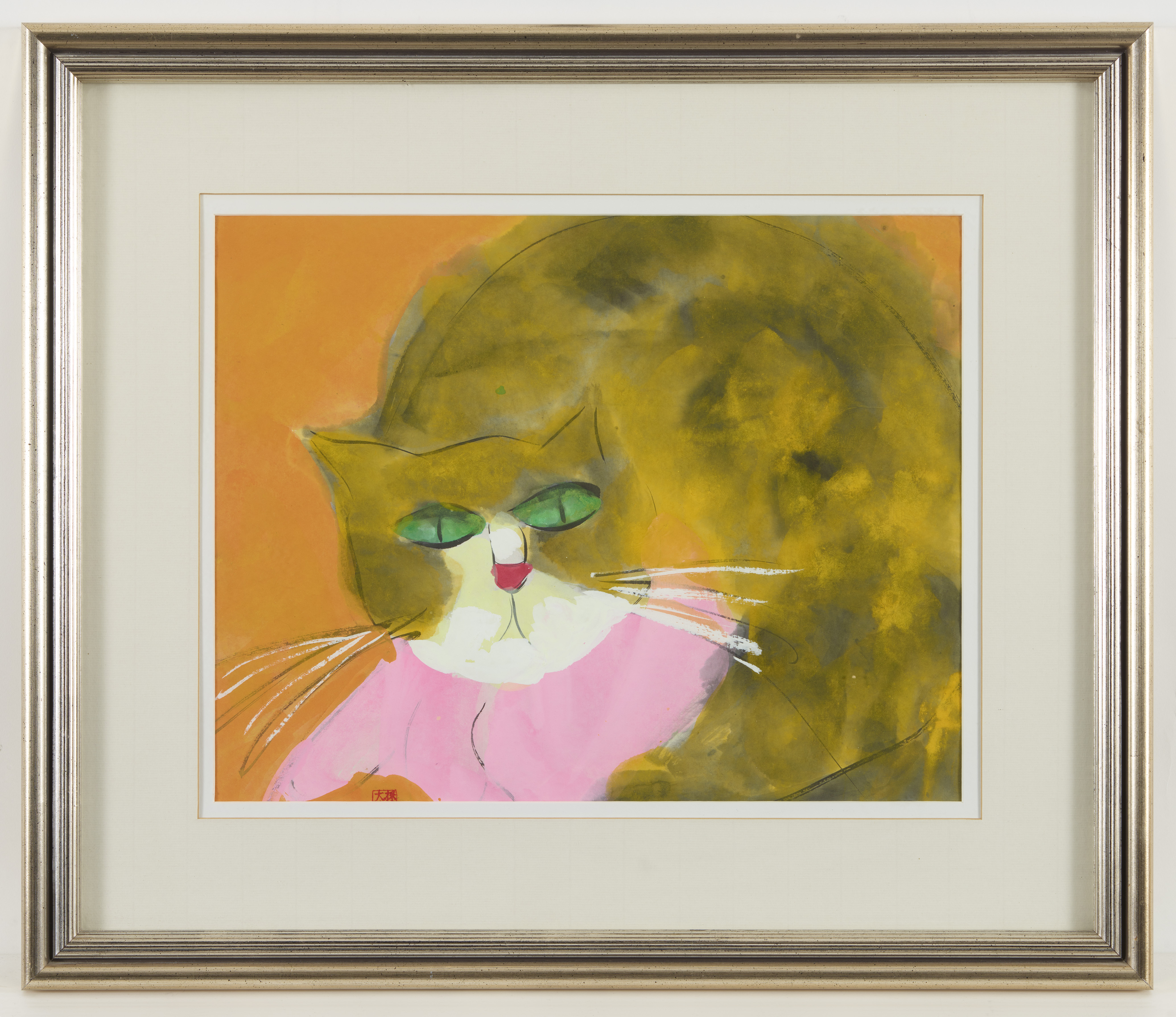 Walasse Ting - Untitled (Cat). - image-2