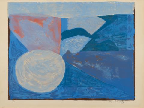 Serge Poliakoff - Composition bleue