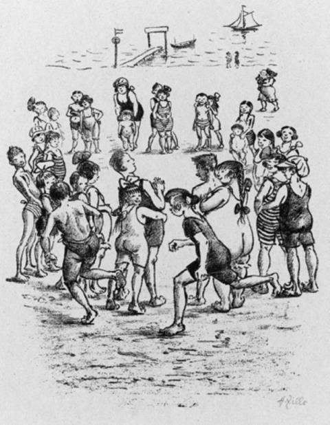 Heinrich Zille - Kinder beim Kreisspiel