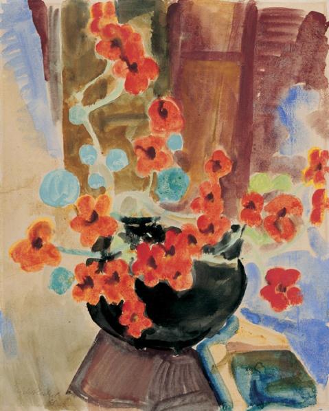 Erich Heckel - Rote Blüten