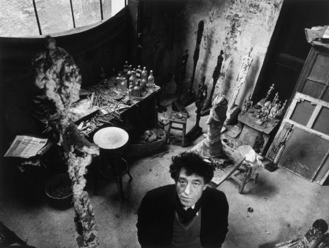 Robert Doisneau - Giacometti in seinem Atelier
