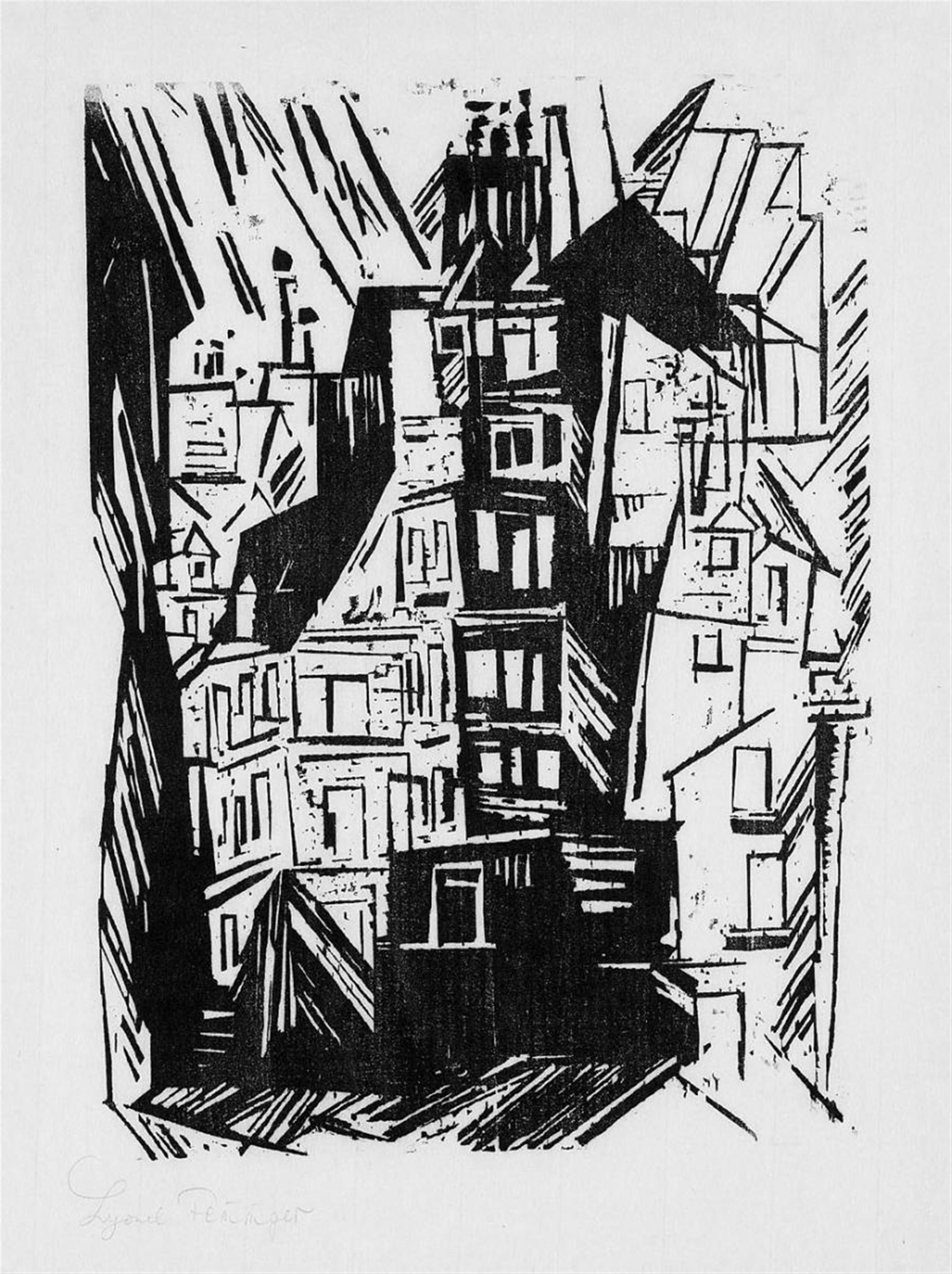 Lyonel Feininger - Pariser Häuser - image-1