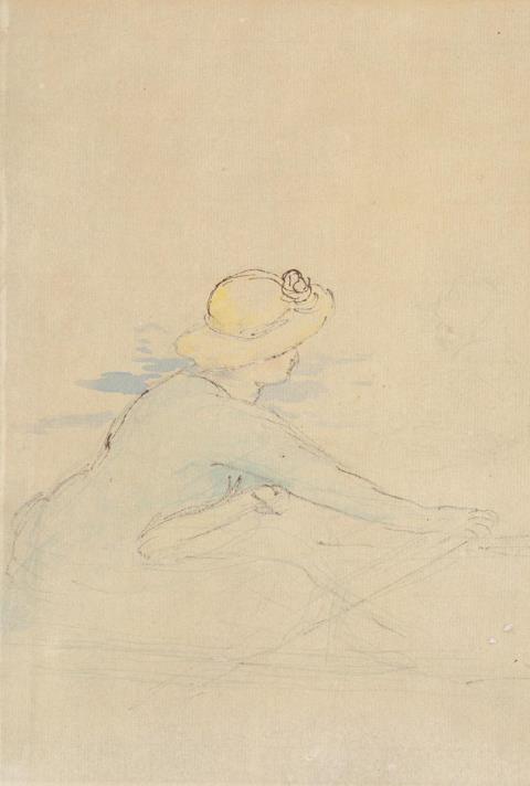 Pierre-Auguste Renoir - Jeune Femme en bateau
