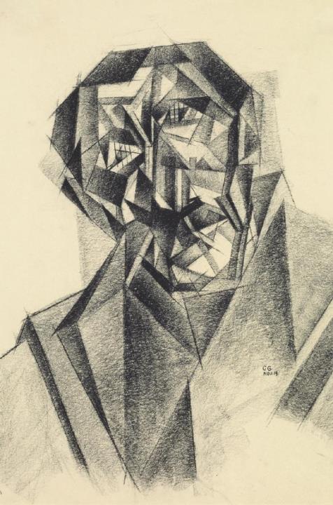 Carl Grossberg - Kubistisches Porträt