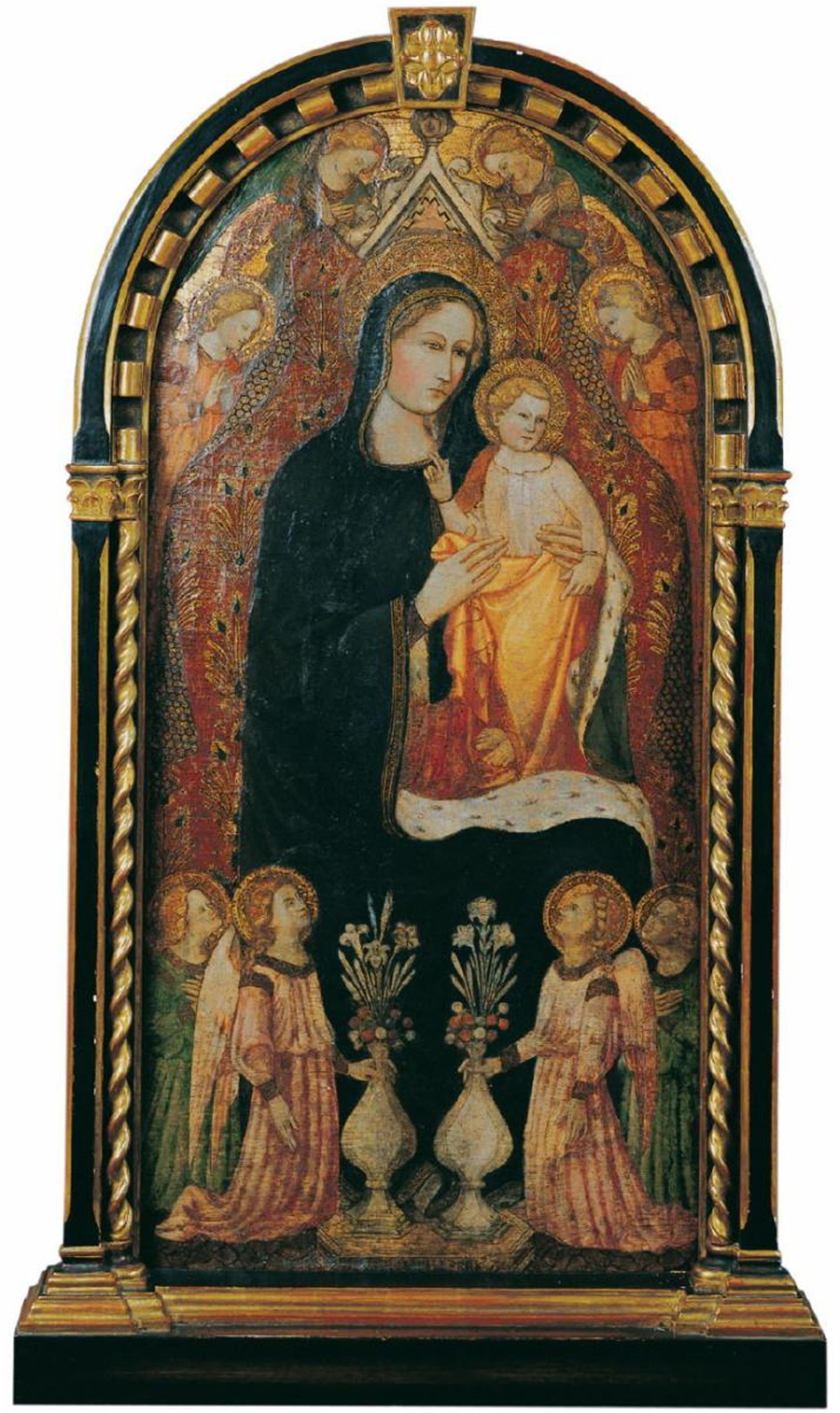 Rossello di Jacopo Franchi - THRONENDE MADONNA VON ENGELN UMGEBEN - image-1